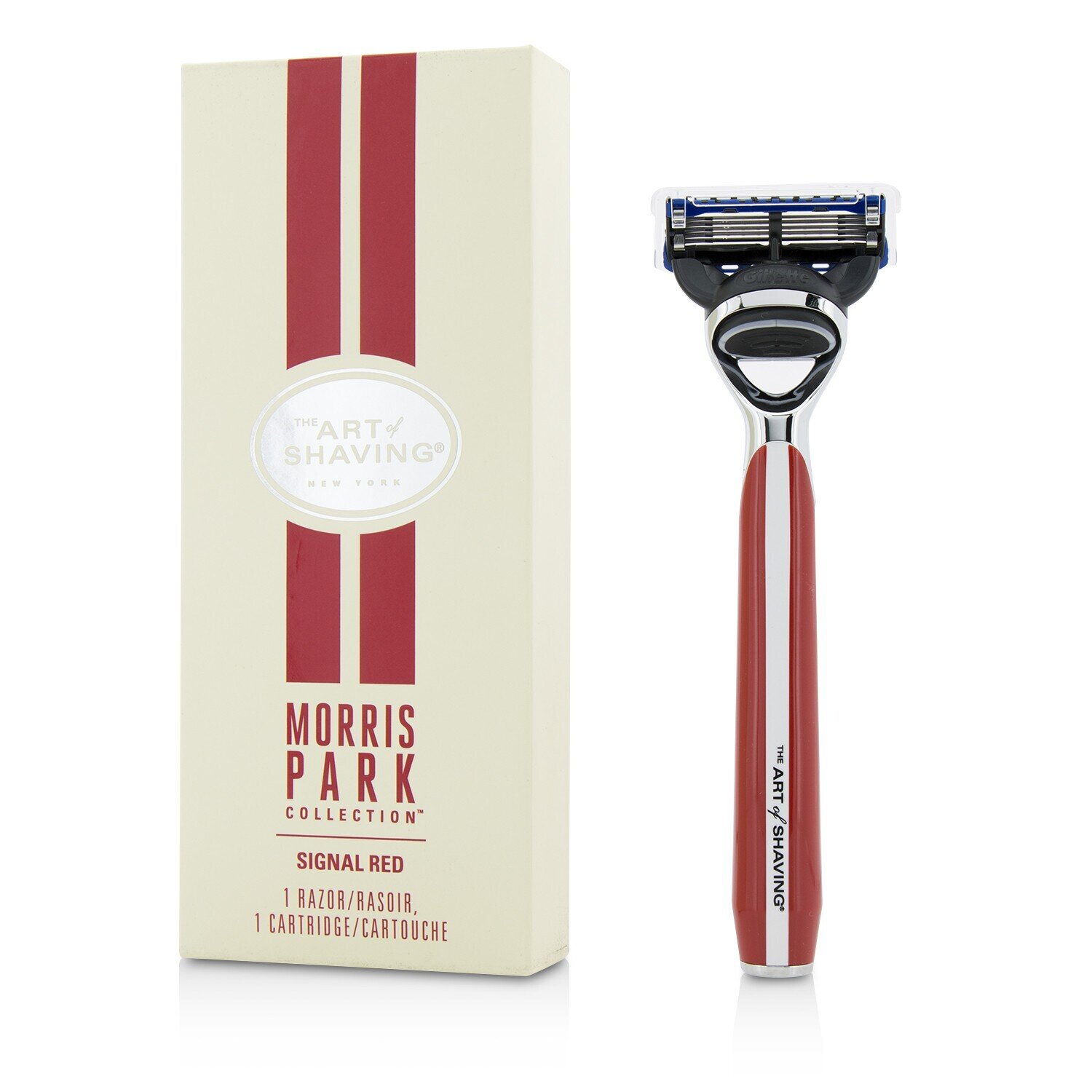 The Art Of Shaving Morris Park Collection Razor - Signal Red 1pc