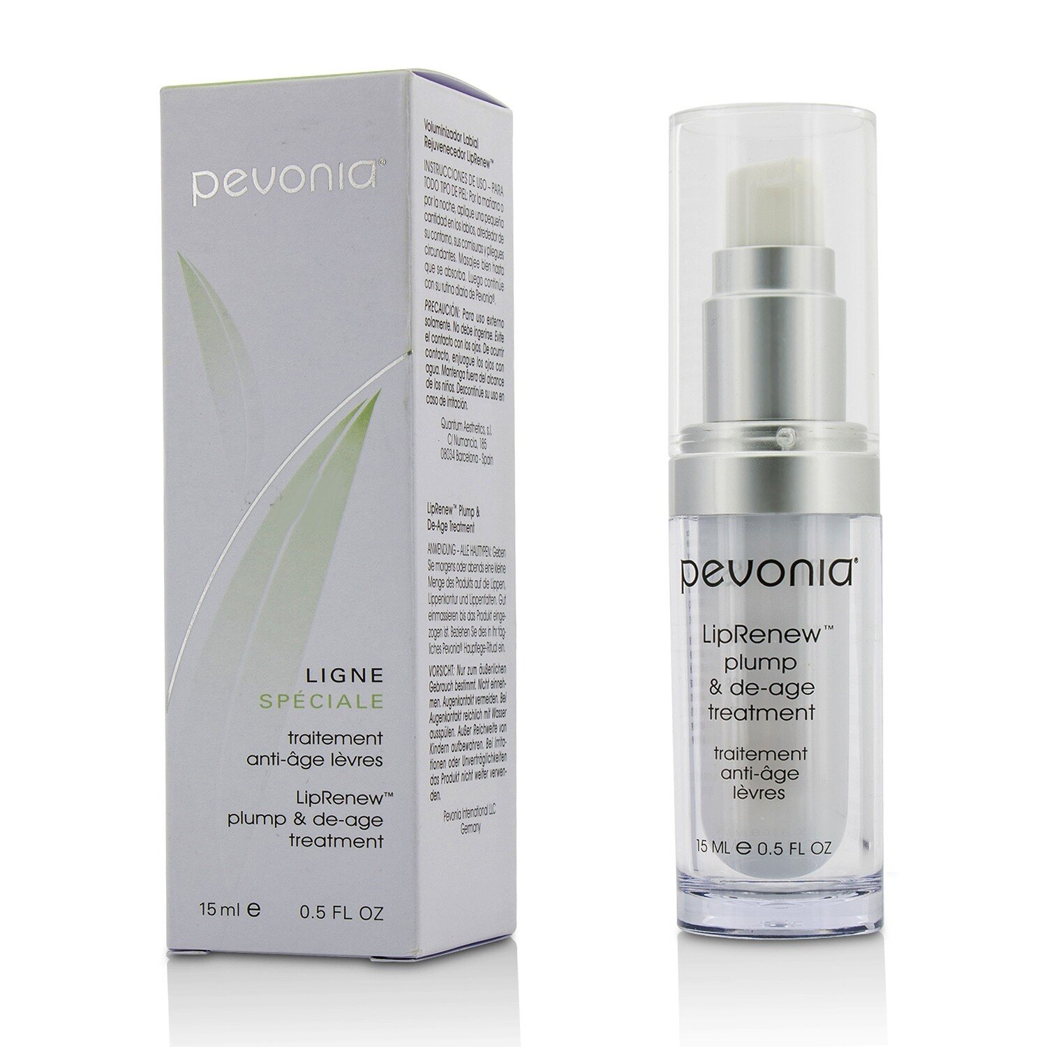 Pevonia Botanica Przeciwzmarszczkowa kuracja na dzień Ligne Speciale LipRenew Plump & De-Age Treatment 15ml/0.5oz
