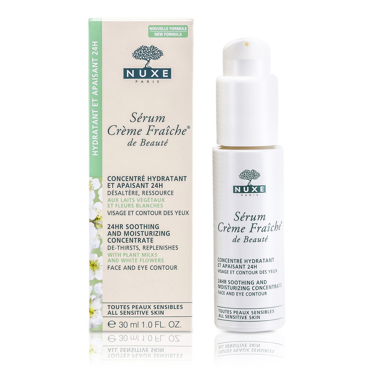 Nuxe Creme Fraiche De Beaute Serum 24Ч Успокаивающий и Увлажняющий Концентрат для Всех Типов Чувствительной Кожи 30ml/1oz