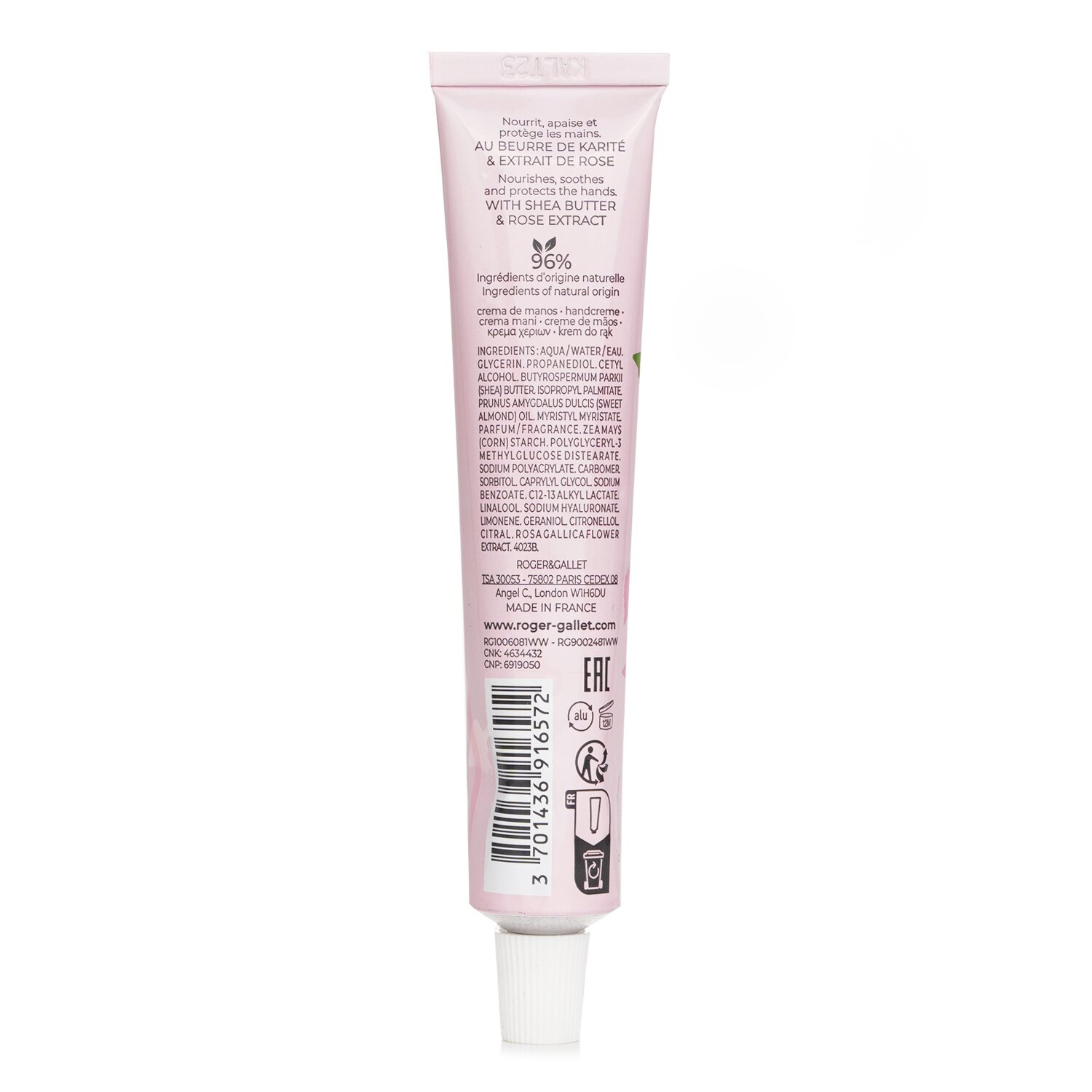 Roger & Gallet Rose Крем для Рук и Ногтей 30ml/1oz