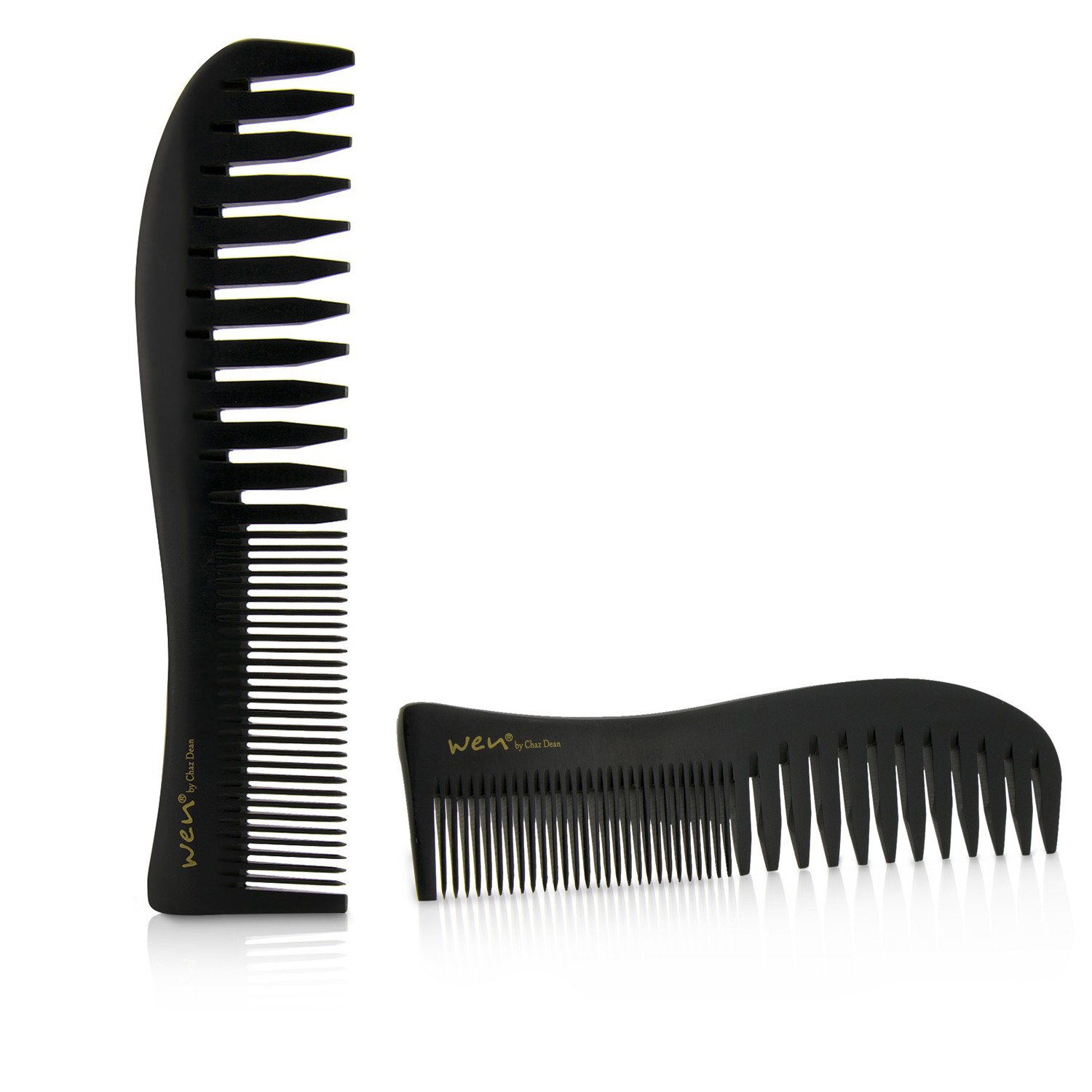 Wen Saw-Cut Wide Tooth Shower Comb Duo Pack 2pcs