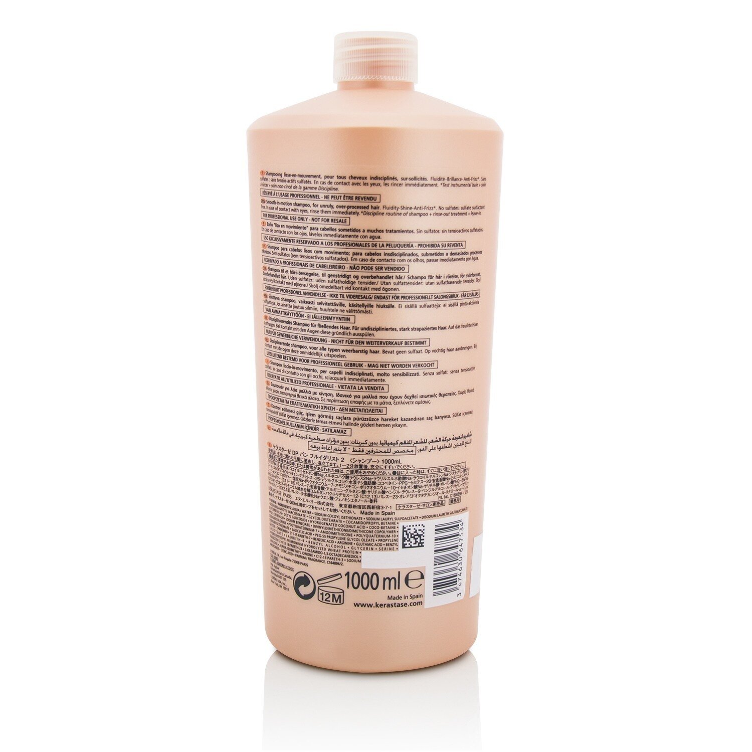 Kerastase Discipline Bain Fluidealiste Smooth-In-Motion Sulfate Free Shampoo - For Unruly, Over-Processed Hair 1000ml/34oz
