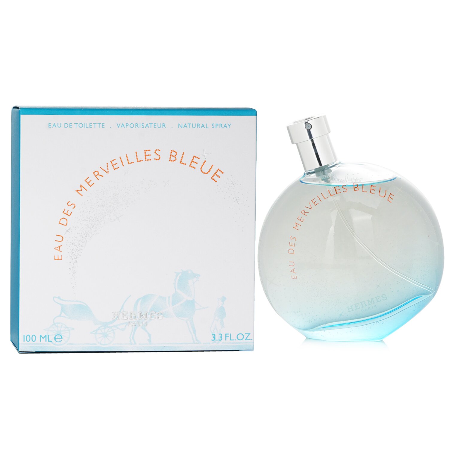 爱马仕  Hermes 蓝色橘彩星光 淡香水 EDT 100ml/3.3oz
