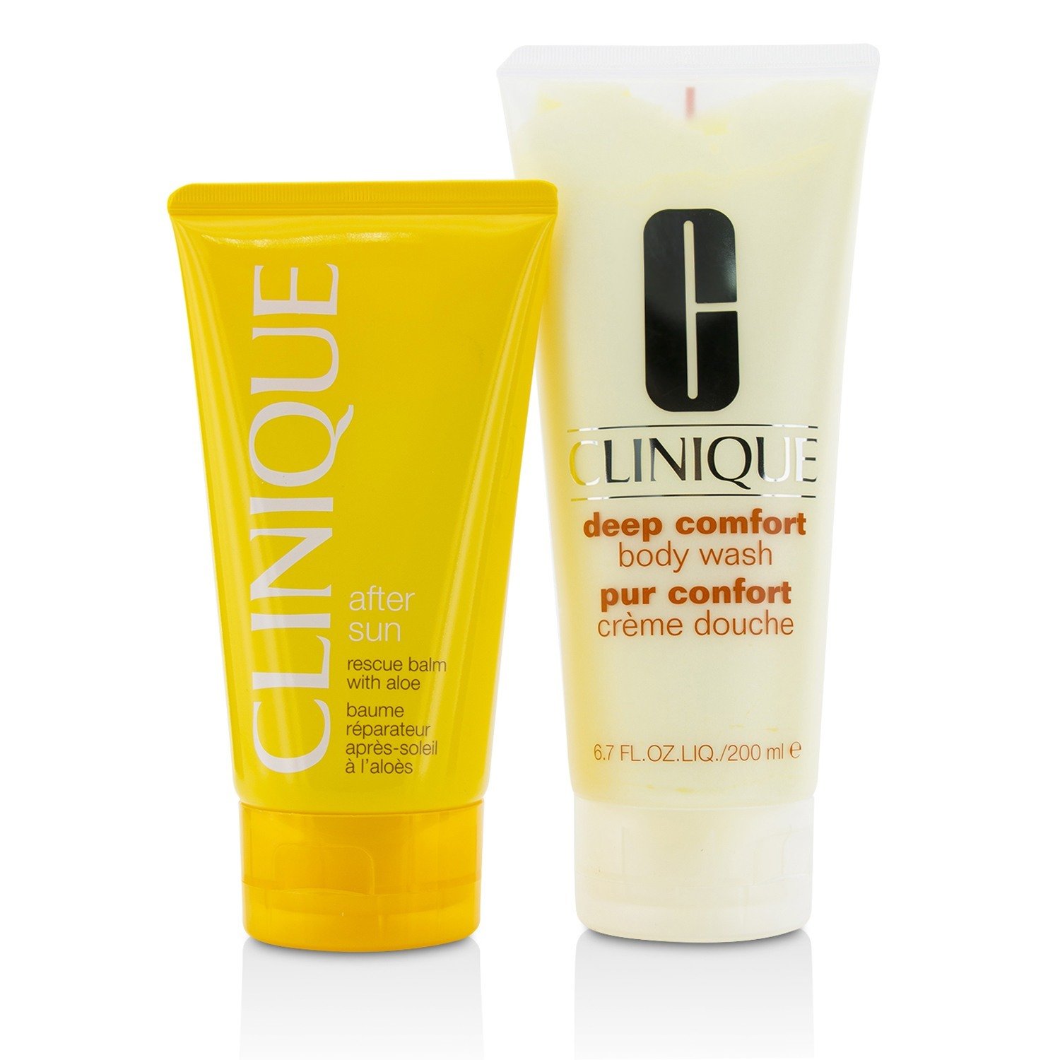 Clinique Summer In Clinique Set: Deep Comfort Body Wash 200ml/6.7oz + After Sun Rescue Balm 150ml/5oz 2pcs