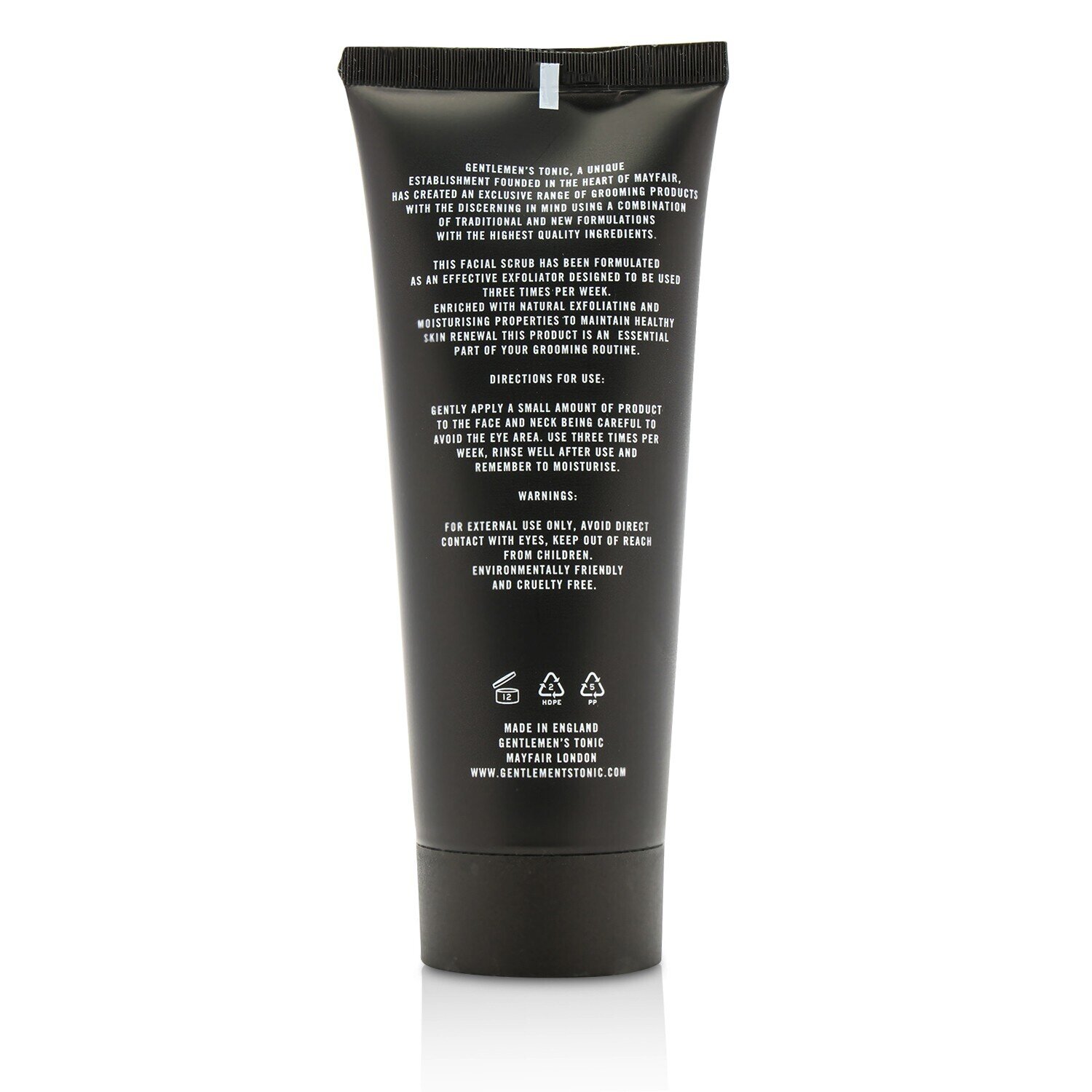 Gentlemen's Tonic Exfoliating Facial Scrub - Babassu & Bergamot 100ml/3.4oz