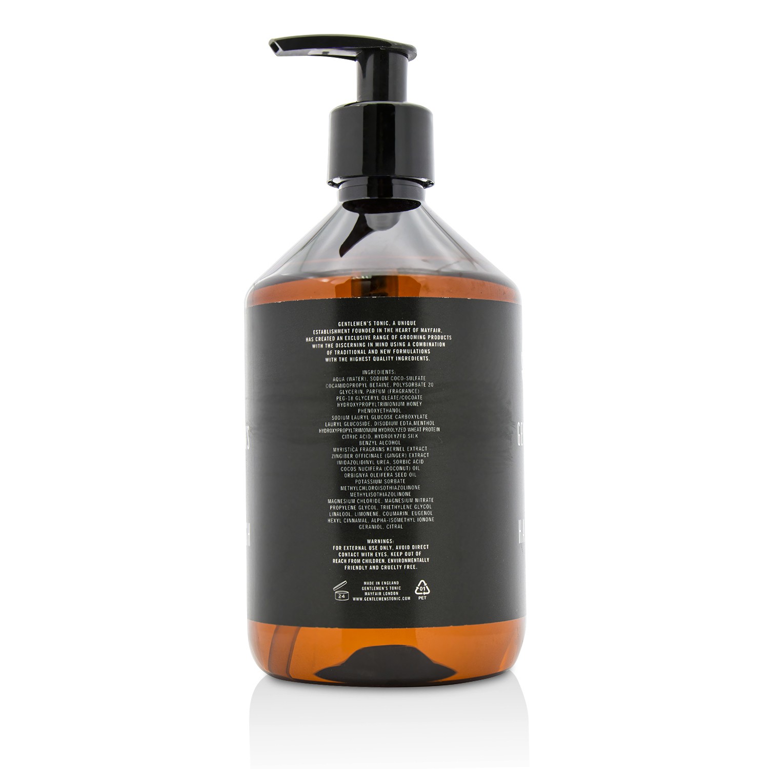 Gentlemen's Tonic Hand Wash - Babassu & Bergamot 500ml/16.8oz