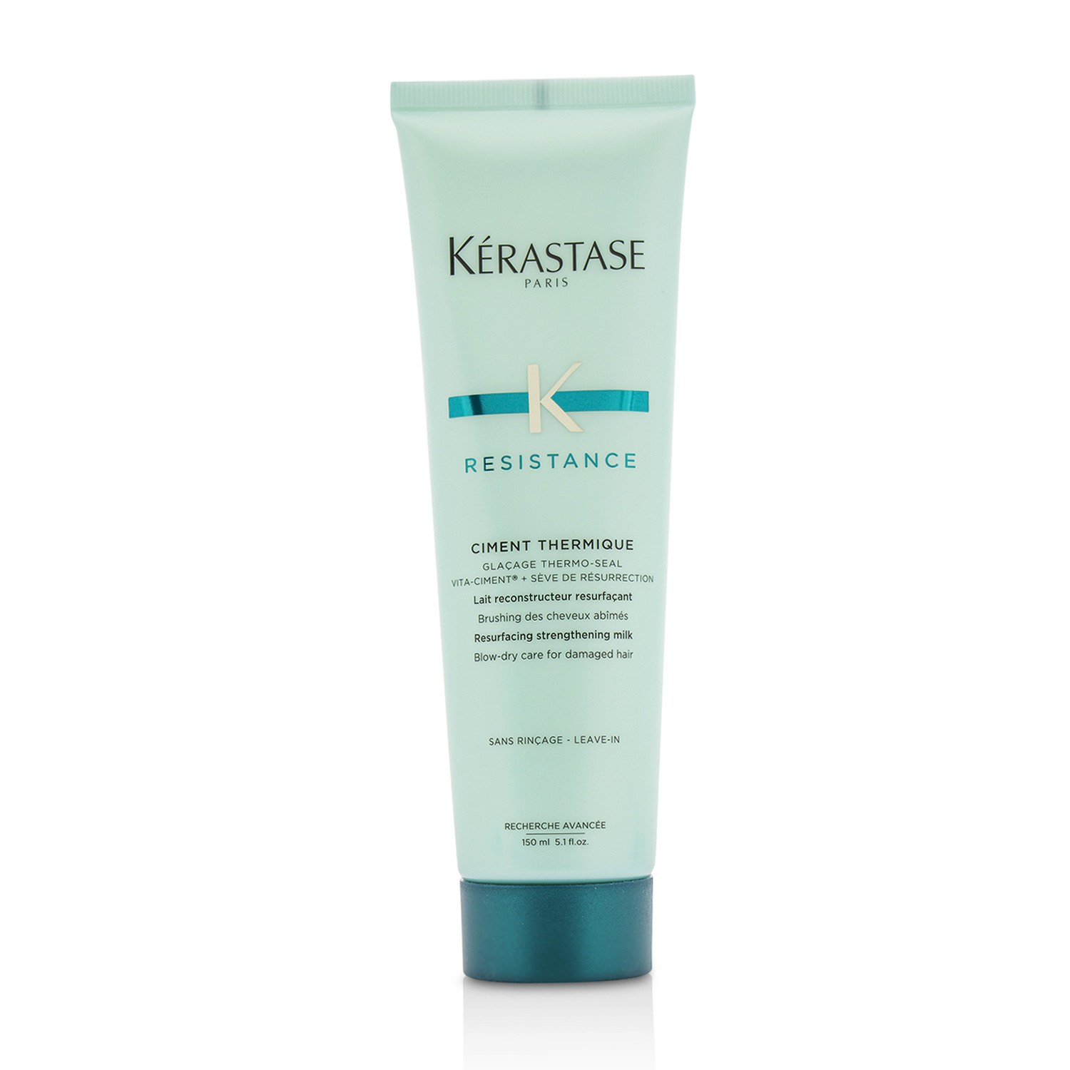 Kerastase Resistance Ciment Thermique Resurfacing Strengthening Milk Blow-Dry Care - For Damaged Hair (Box Slightly Damaged) 150ml/5.1oz