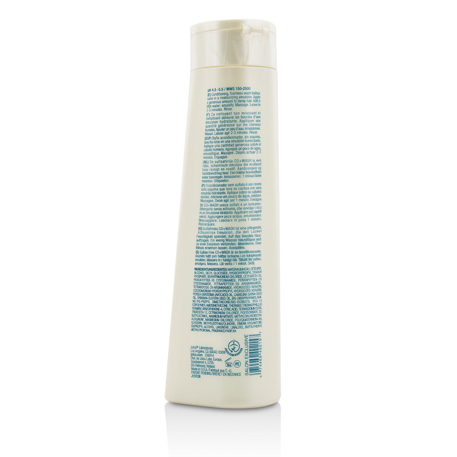 Joico Curl Creme Wash Sulfate-Free Co+Wash (For Soft, Frizz-Free Curls) 300ml/10.1oz