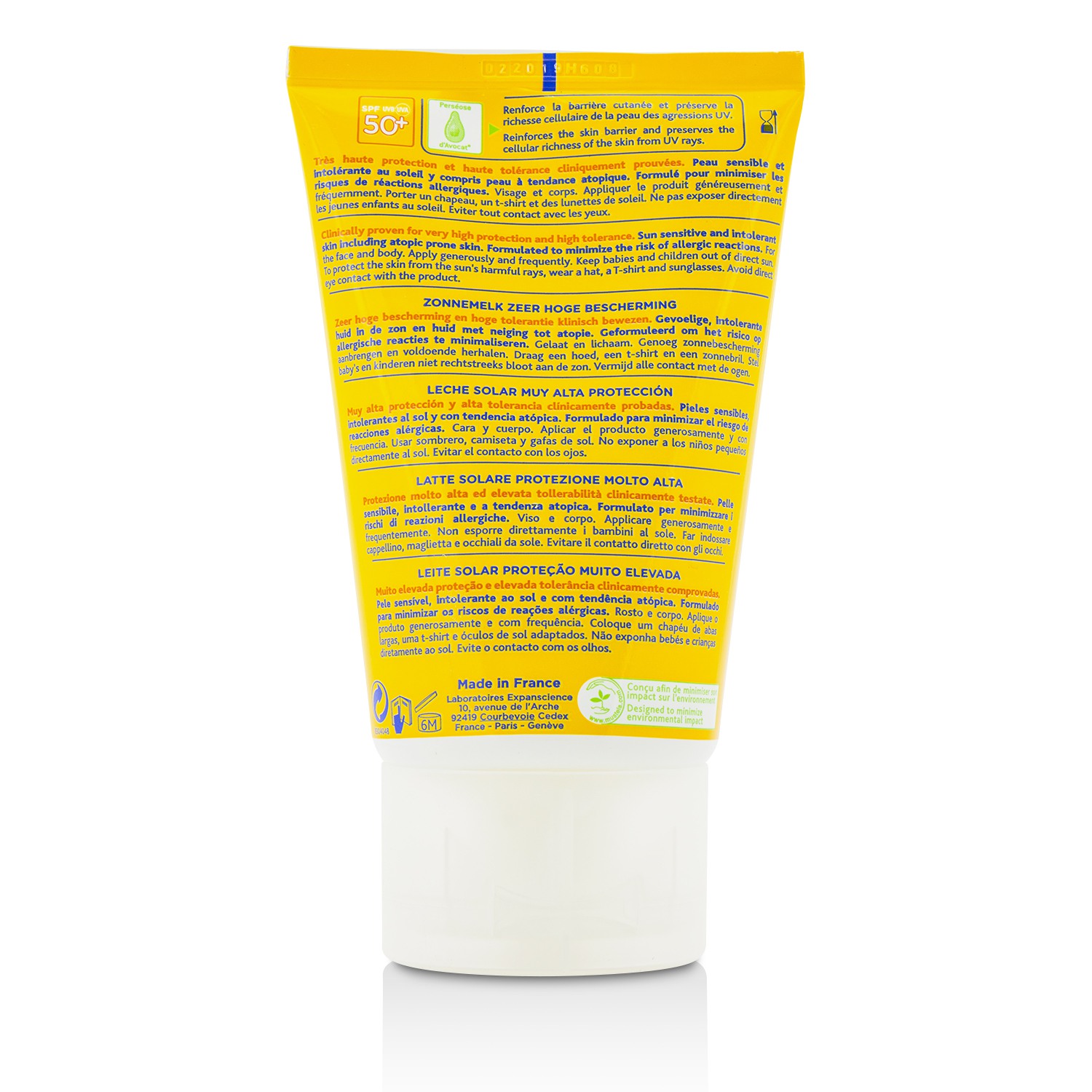 Mustela Very High Protective Sun Lotion SPF50+ - Losion Matahari Untuk Kulit Sensitif Matahari & Intoleran 100ml/3.3oz
