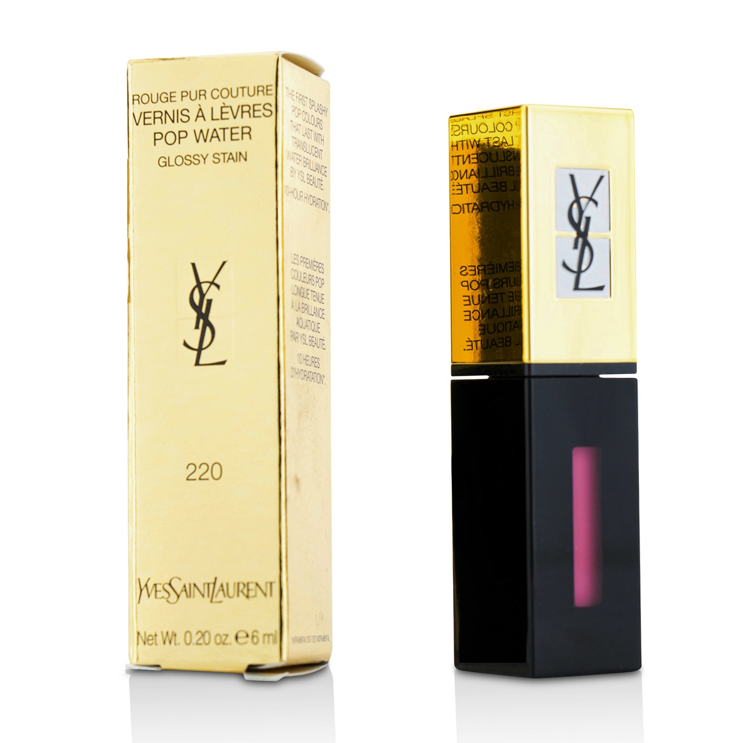 Yves Saint Laurent Rouge Pur Couture Vernis A Levres Pop Water Glossy Stain 6ml/0.2oz