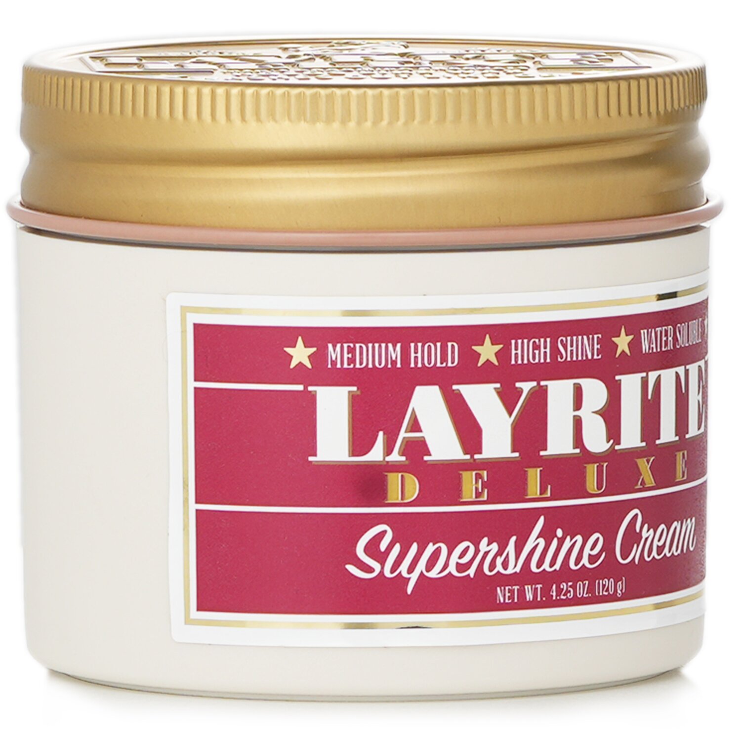 Layrite Supershine Cream (Medium hold, høy glans, vannløselig) 120g/4.25oz