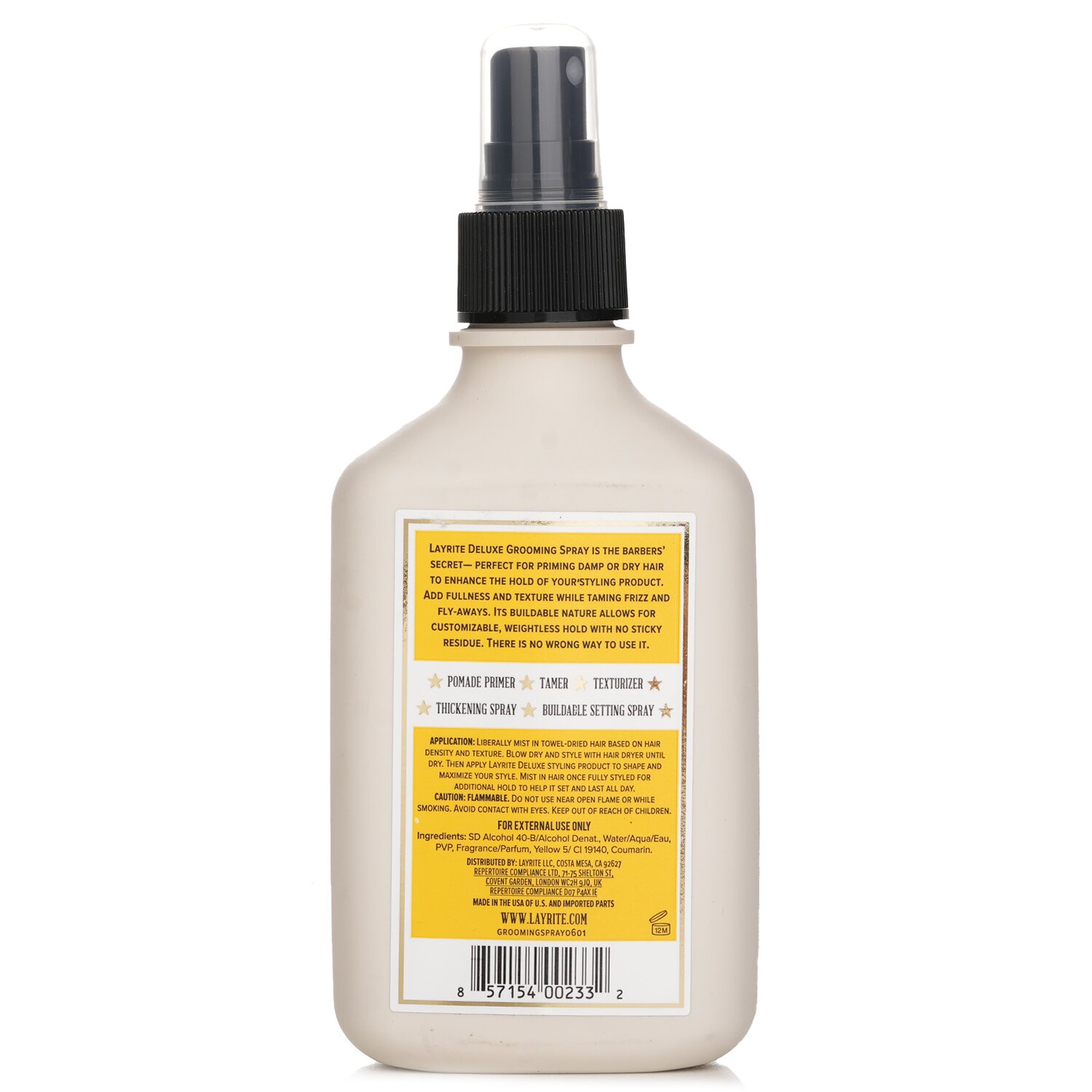 Layrite Grooming Spray (Pomade Primer, Thickening Spray, Weightless Hold) 200ml/6.7oz