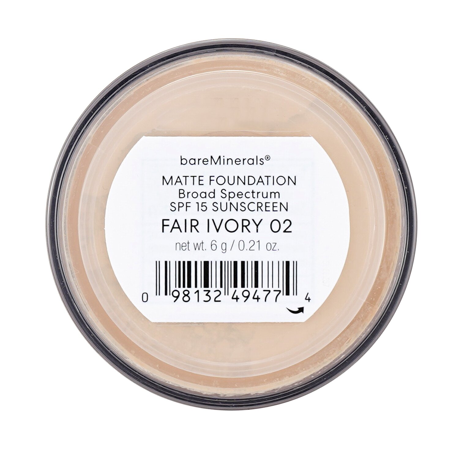 베어미네랄 BareMinerals 베어미네랄즈 매트 파운데이션 브로드 스펙트럼 SPF15 6g/0.21oz