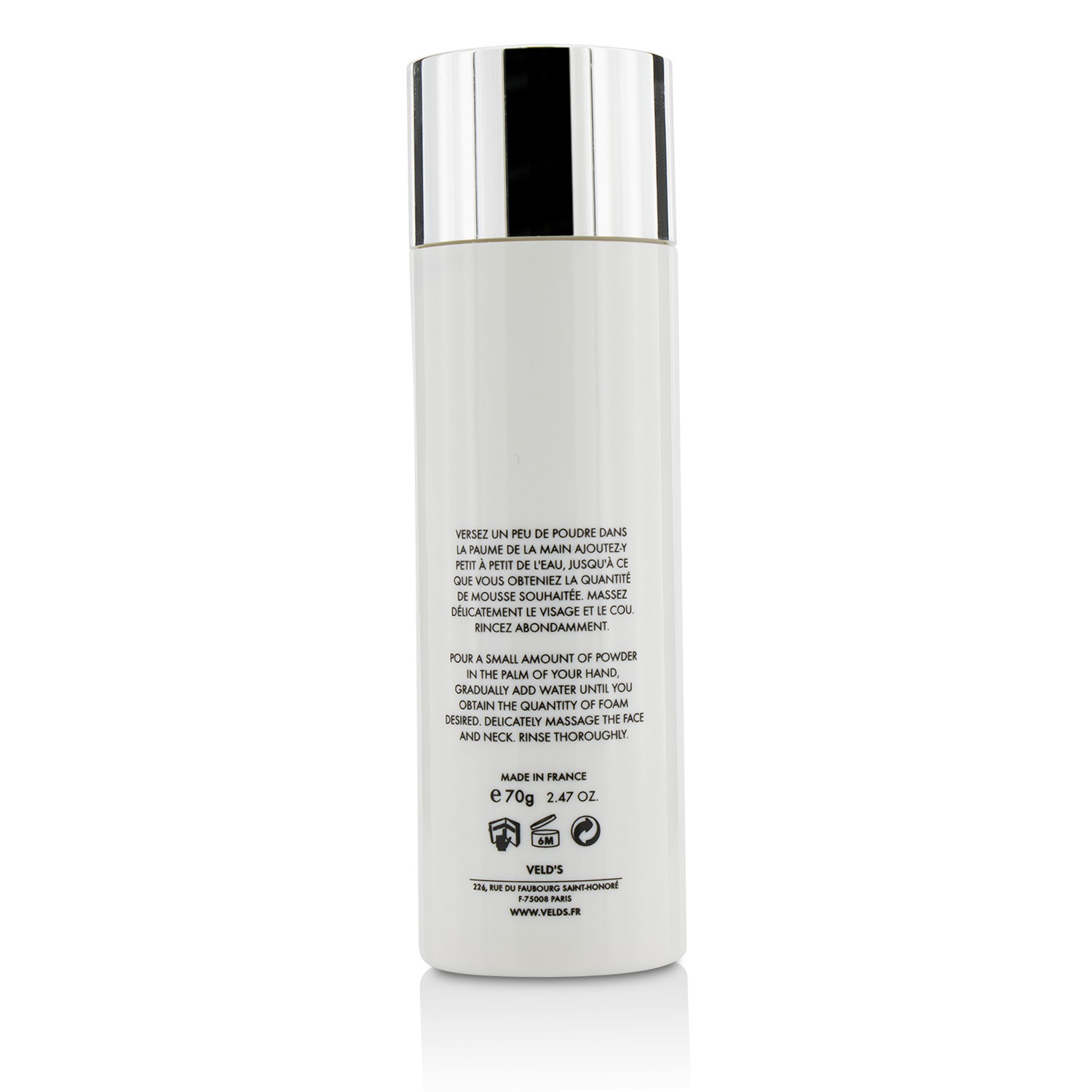 Veld's Clean Foaming Powder (Fine Enzymatic Cleansing Powder) 70g/2.37oz