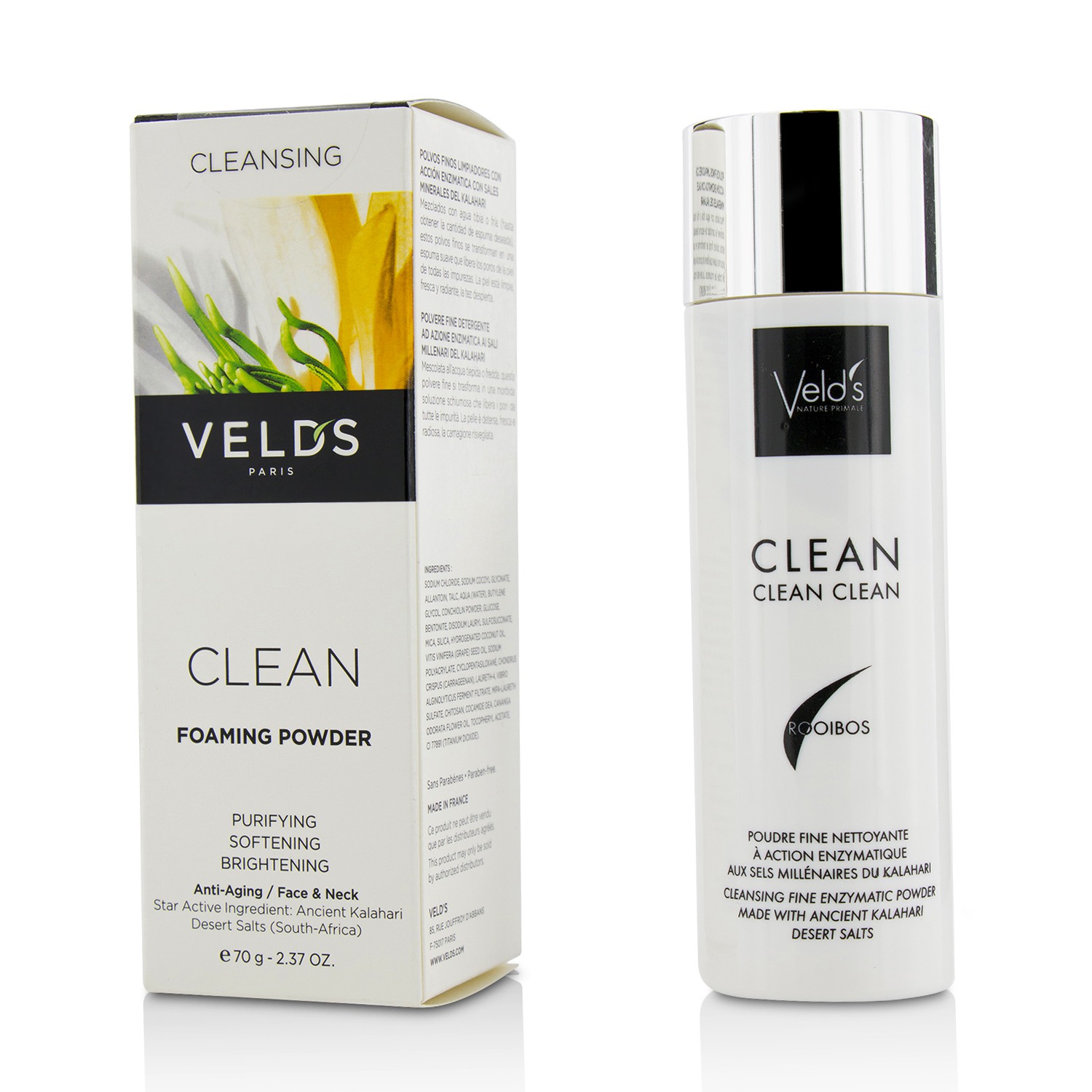 Veld's Clean Foaming Powder (Fine Enzymatic Cleansing Powder) 70g/2.37oz