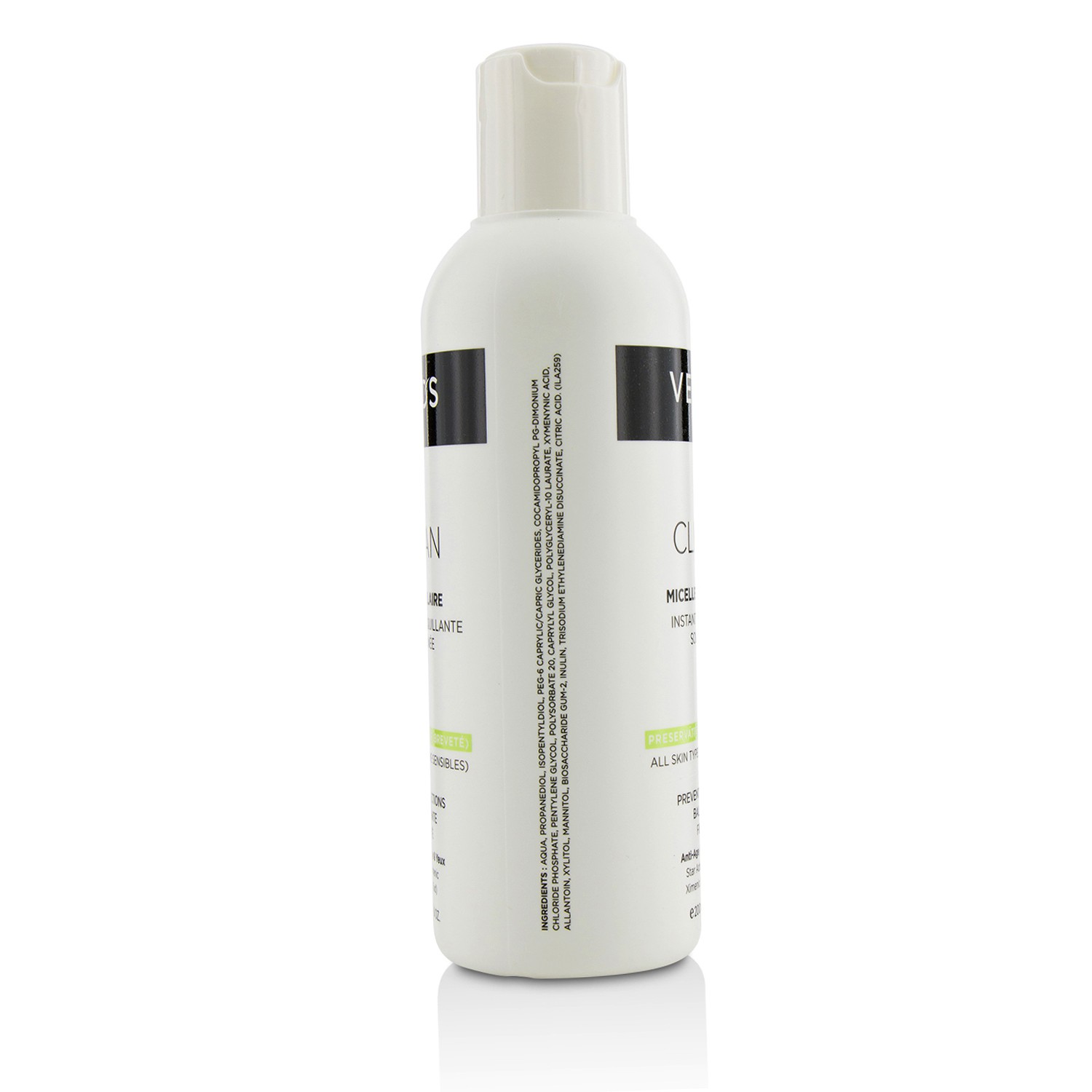 Veld's Clean Micelle Skin Care Instant Cleansing Solution - All Skin Types (Even Sensitive) 200ml/6.8oz