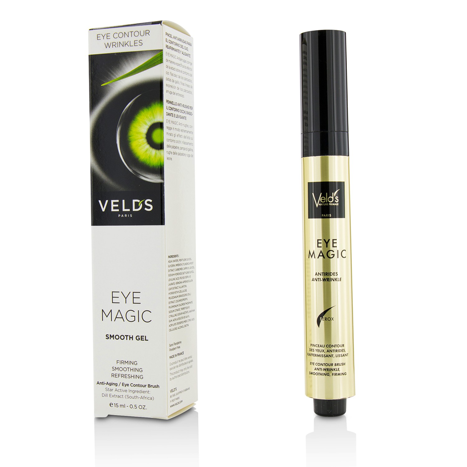 Veld's Eye Magic Smooth Gel - Anti-Aging Wrinkles Eye Contour Brush 15ml/0.5oz