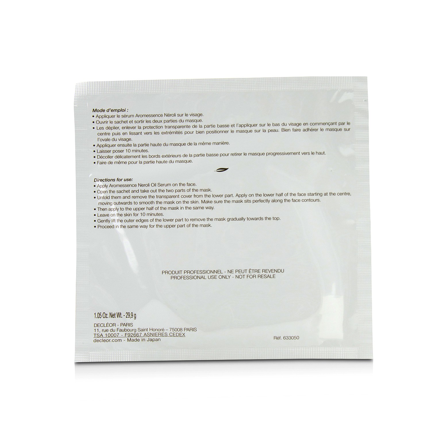 Decleor 思妍麗 賦活醒膚面膜-沙龍用包裝 Decleor Aurabsolu Intense Glow Mask 5x29.9g/ 1.05oz