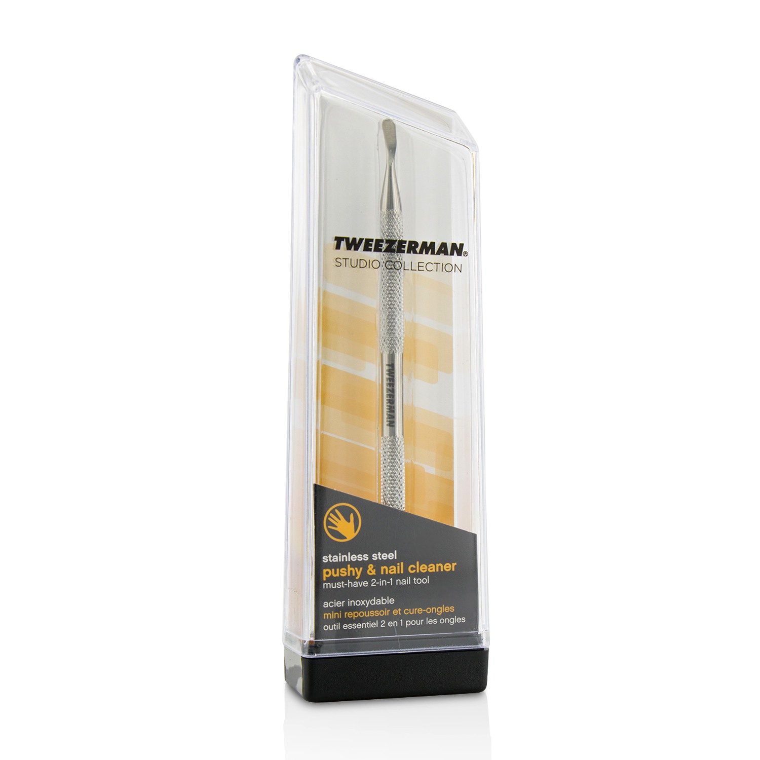 Tweezerman Stainless Steel Pushy & Nail Cleaner (Studio Collection) Picture Color