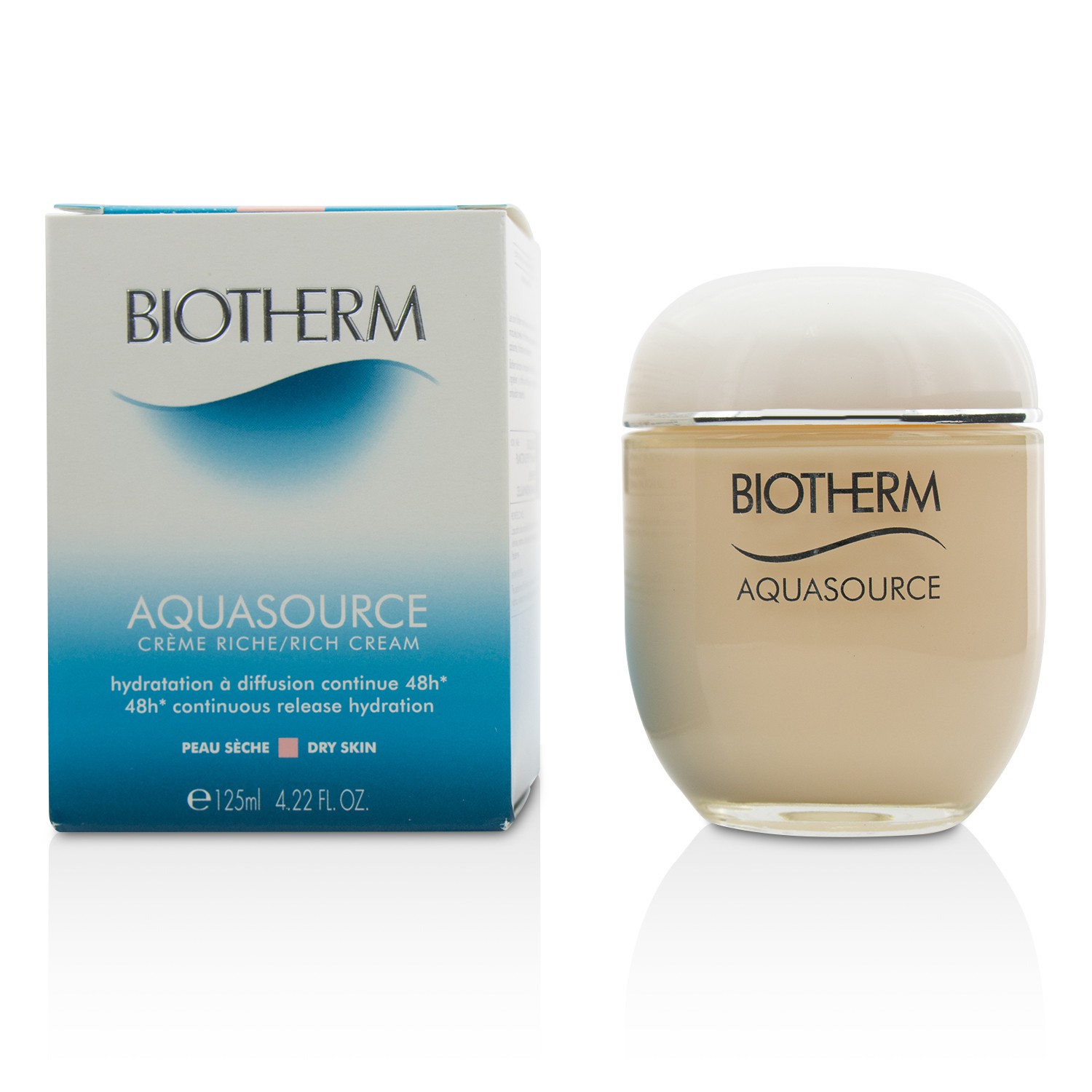 Biotherm Aquasource 48H Continuous Release Hydration Rich Cream - For Dry Skin 125ml/4.22oz