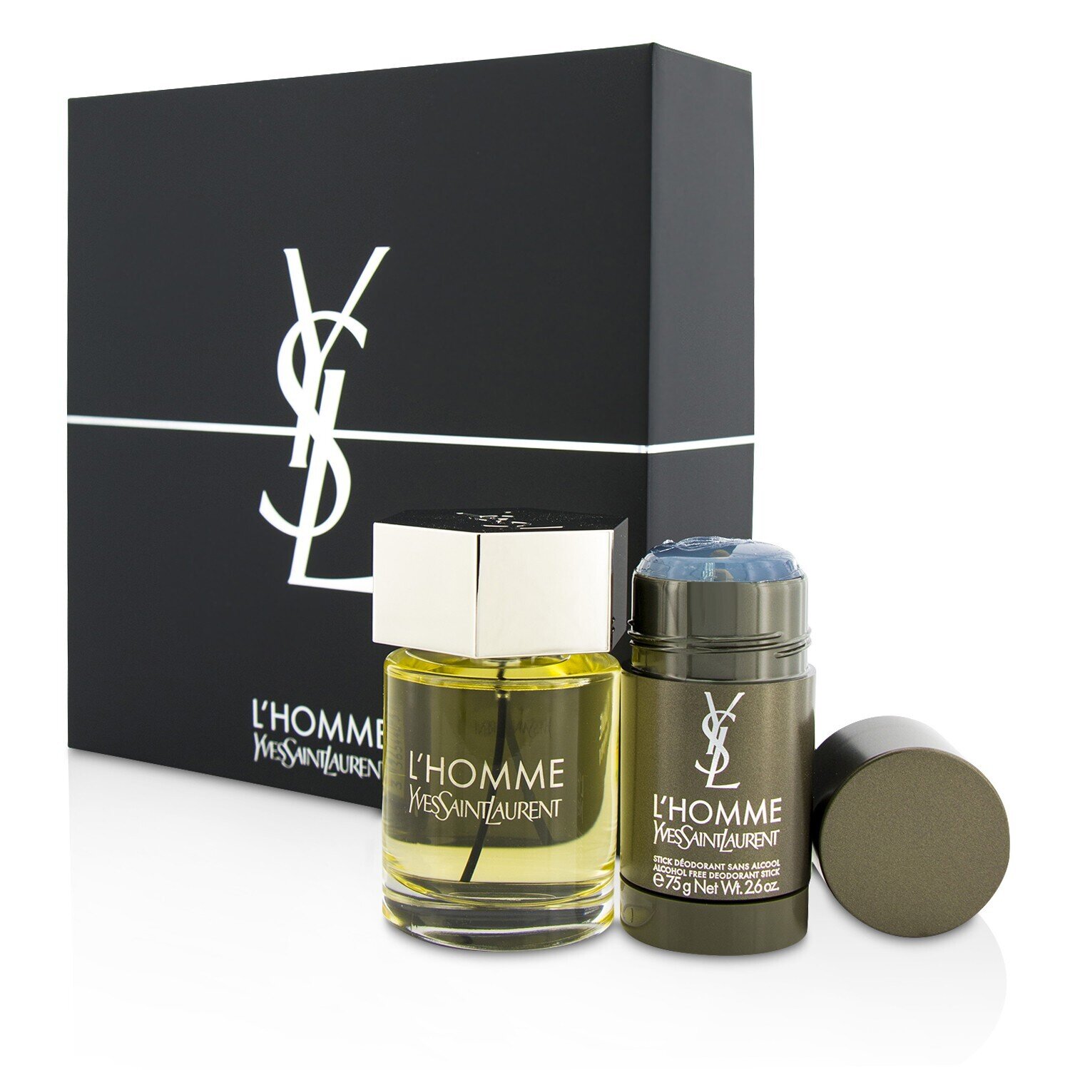 Yves Saint Laurent L'Homme Coffret: Eau De Toilette Spray 100ml/3.3oz + Deodorant Stick 75g/2.6oz 2pcs