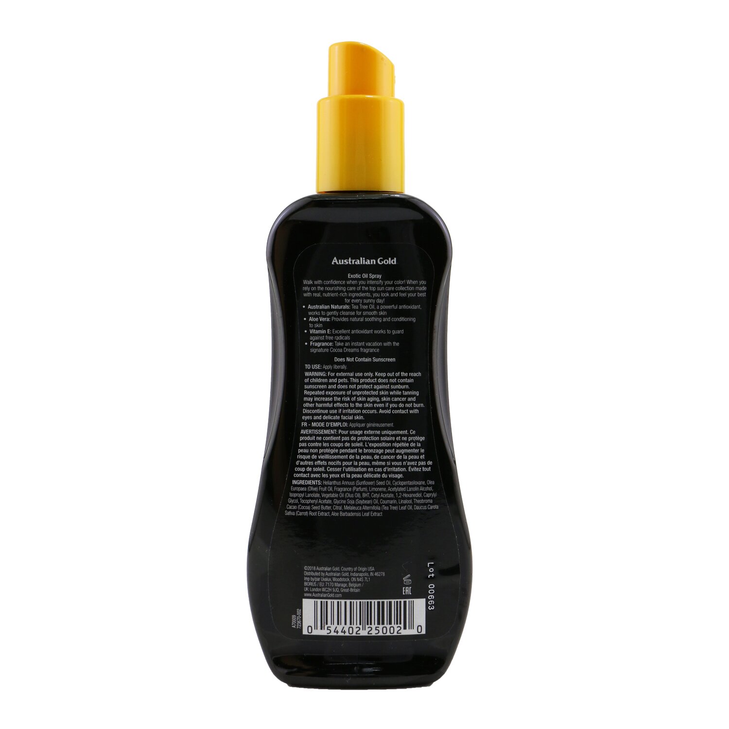Australian Gold Dark Tanning Exotic Oil Spray 237ml/8oz