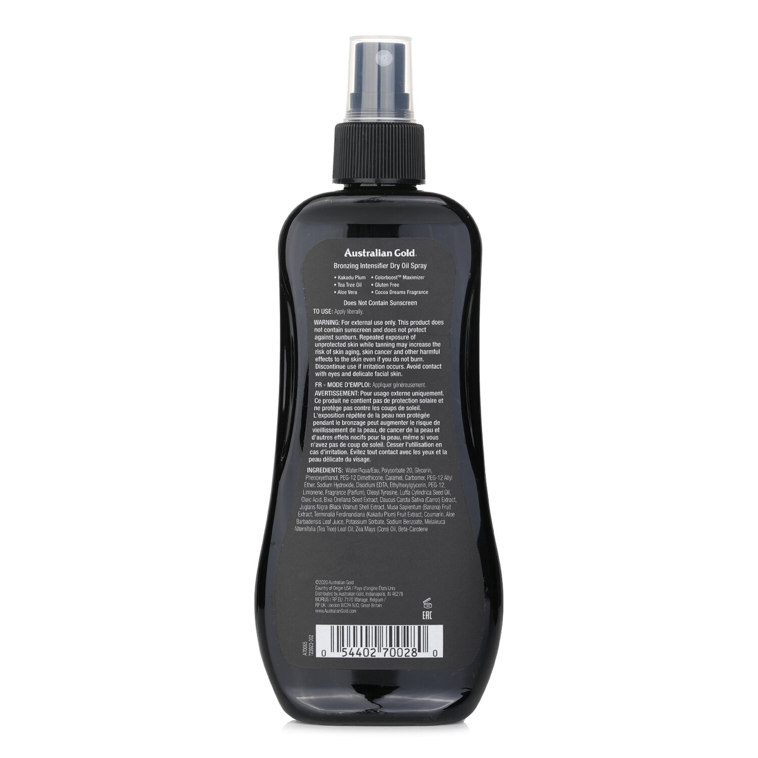 Australian Gold Bronzing Intensifier Dry Oil Spray 237ml/8oz