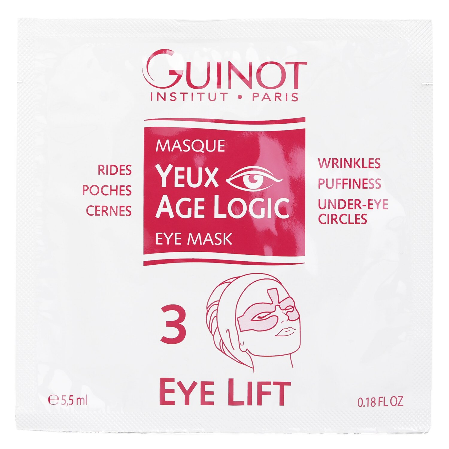 Guinot Masque Yeux Age Logic Eye Contour Mask 4x5.5ml/0.18oz