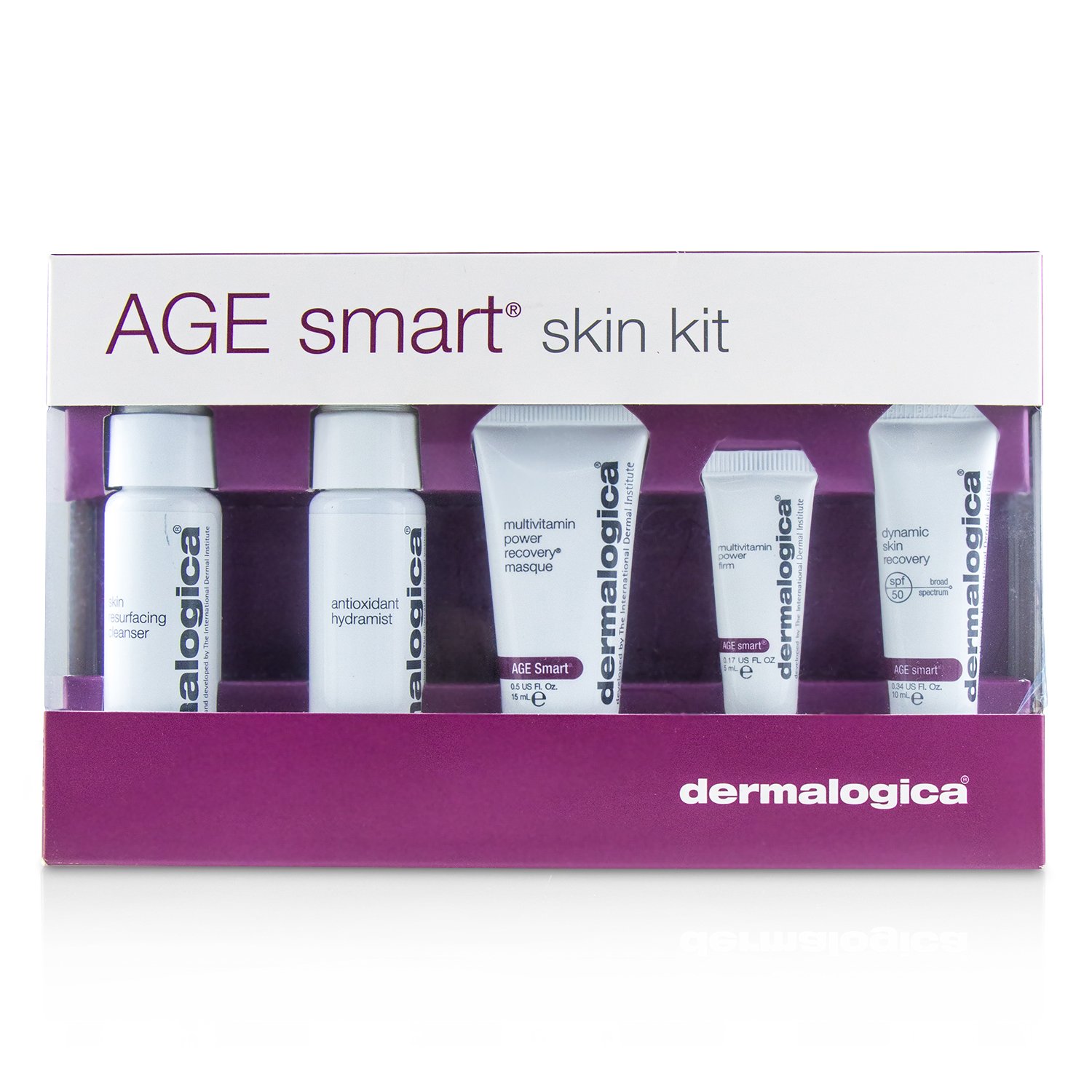 Dermalogica Age Smart Skin Kit (1x Cleanser, 1x HydraMist, 1x Recovery Masque, 1x Skin Recovery SPF 50, 1x Power Firm) 5pcs