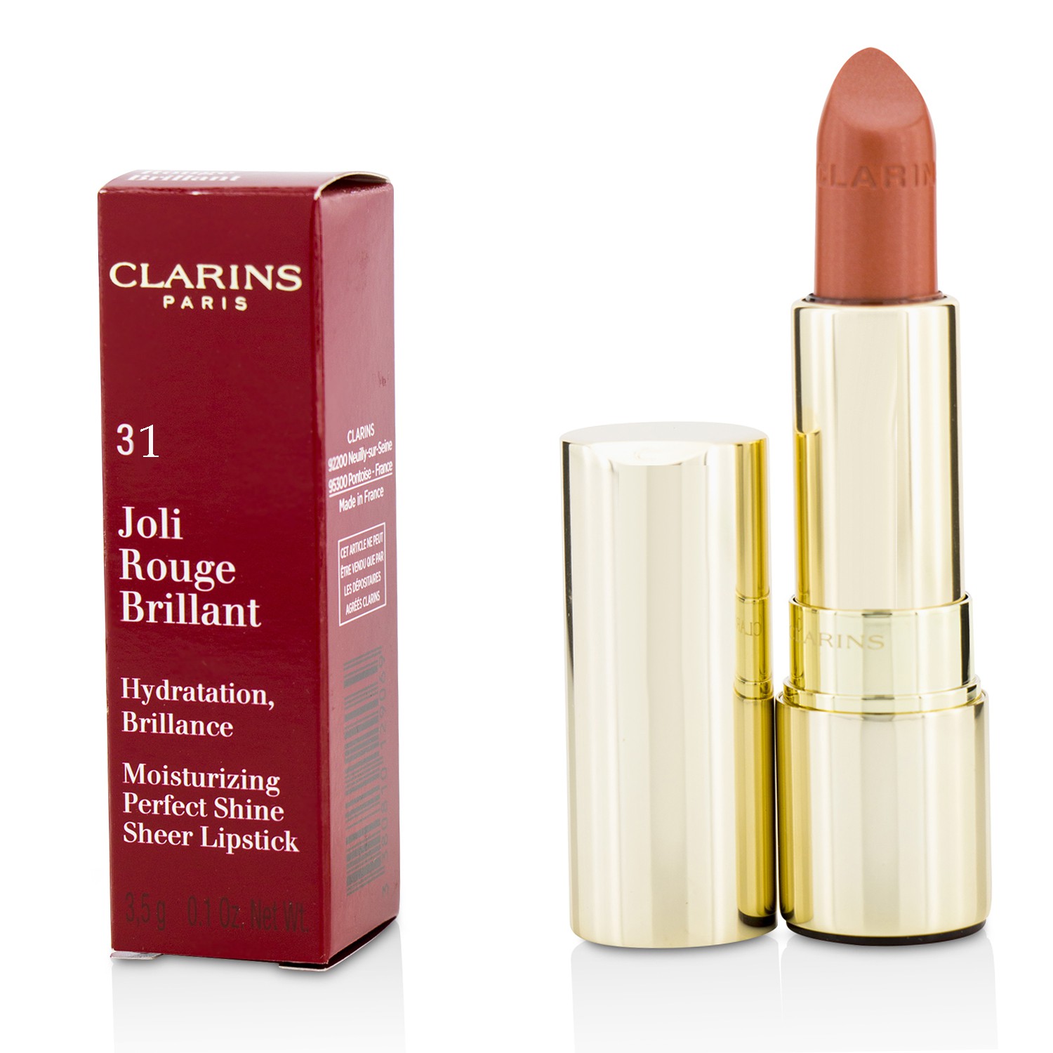 Clarins Joli Rouge Brillant (Moisturizing Perfect Shine Sheer Lipstick) 3.5g/0.1oz