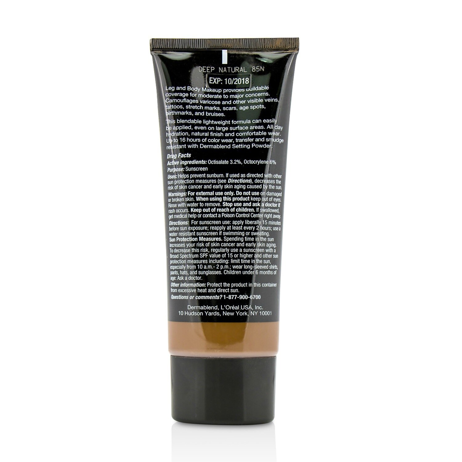 Dermablend Leg and Body Make Up Base Corporal Líquida Edificable Protectora Solar de Amplio Espectro SPF 25 100ml/3.4oz