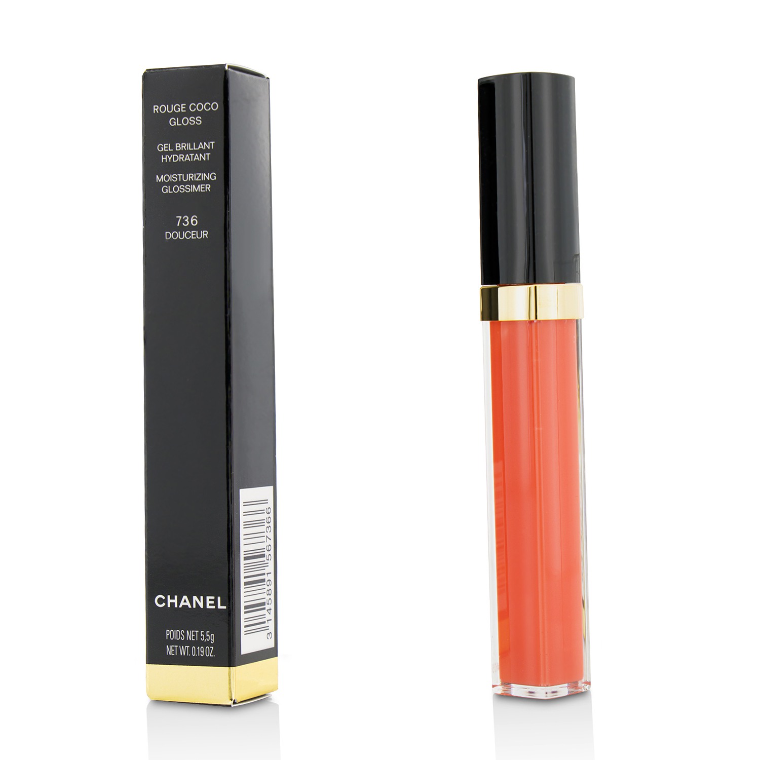 Chanel Rouge Coco Gloss Moisturizing Glossimer 5.5g/0.19oz