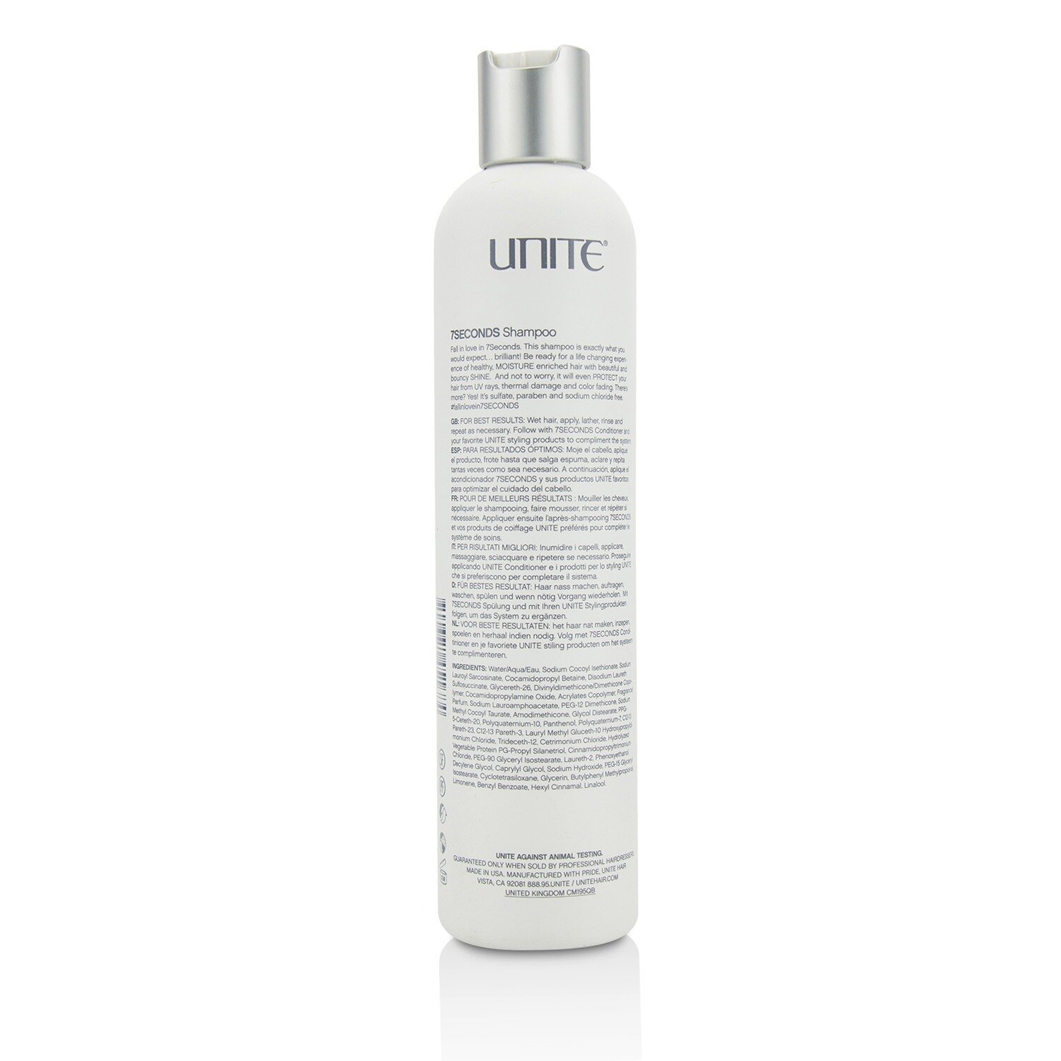Unite 7Seconds Shampoo (Moisture Shine Protect) 300ml/10oz
