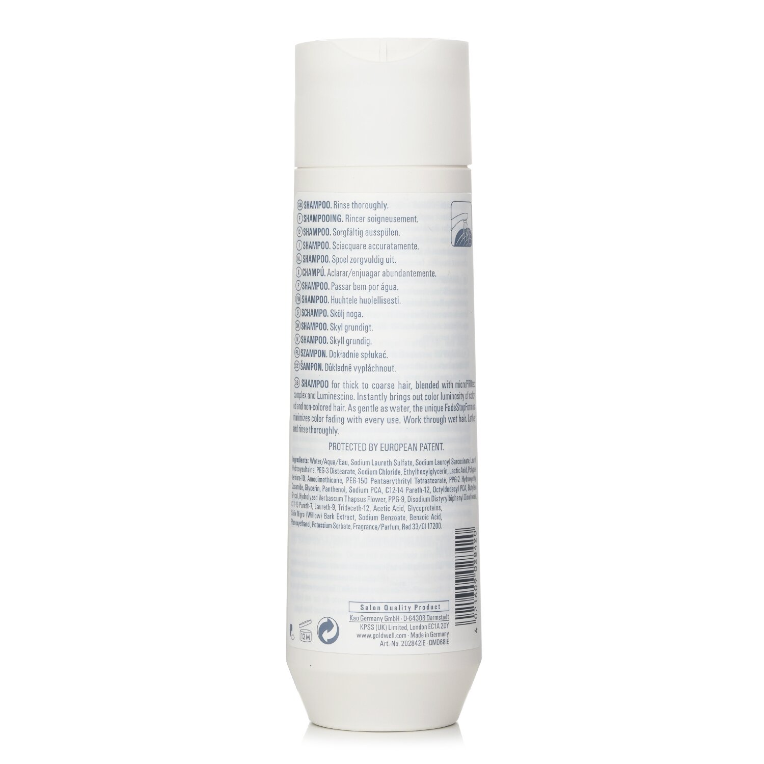 Goldwell Dual Senses Color Champú Brillo Extra Rico (Luminosidad Para Cabello Áspero) 250ml/8.4oz