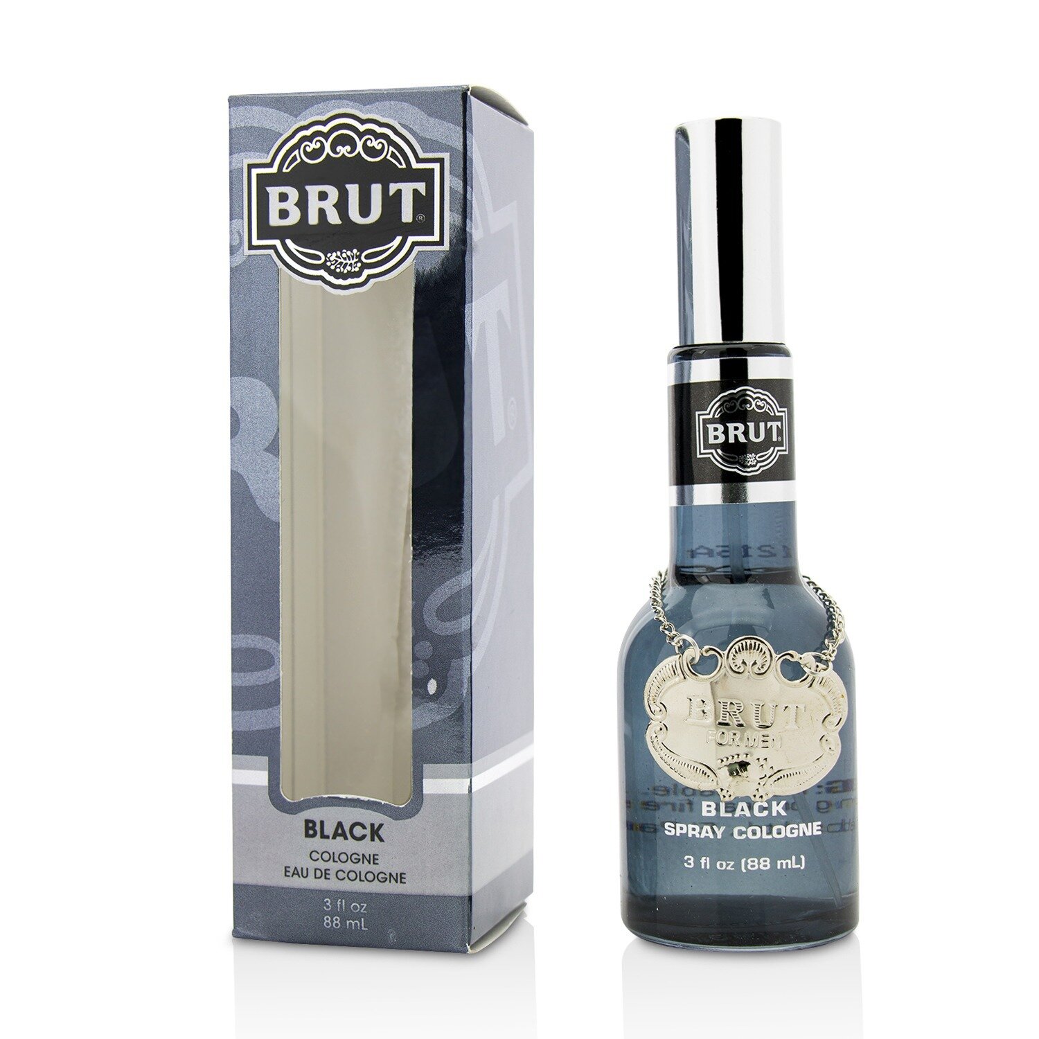 Faberge Brut Black Eau De Cologne Spray 88ml/3oz