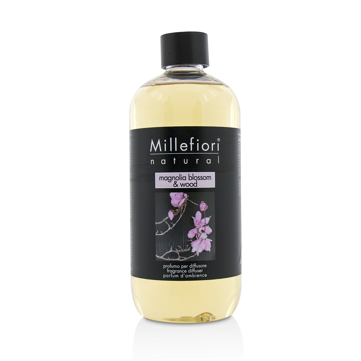 Millefiori Natural Fragrance Diffuser Refill - Magnolia Blossom & Wood 500ml/16.9oz