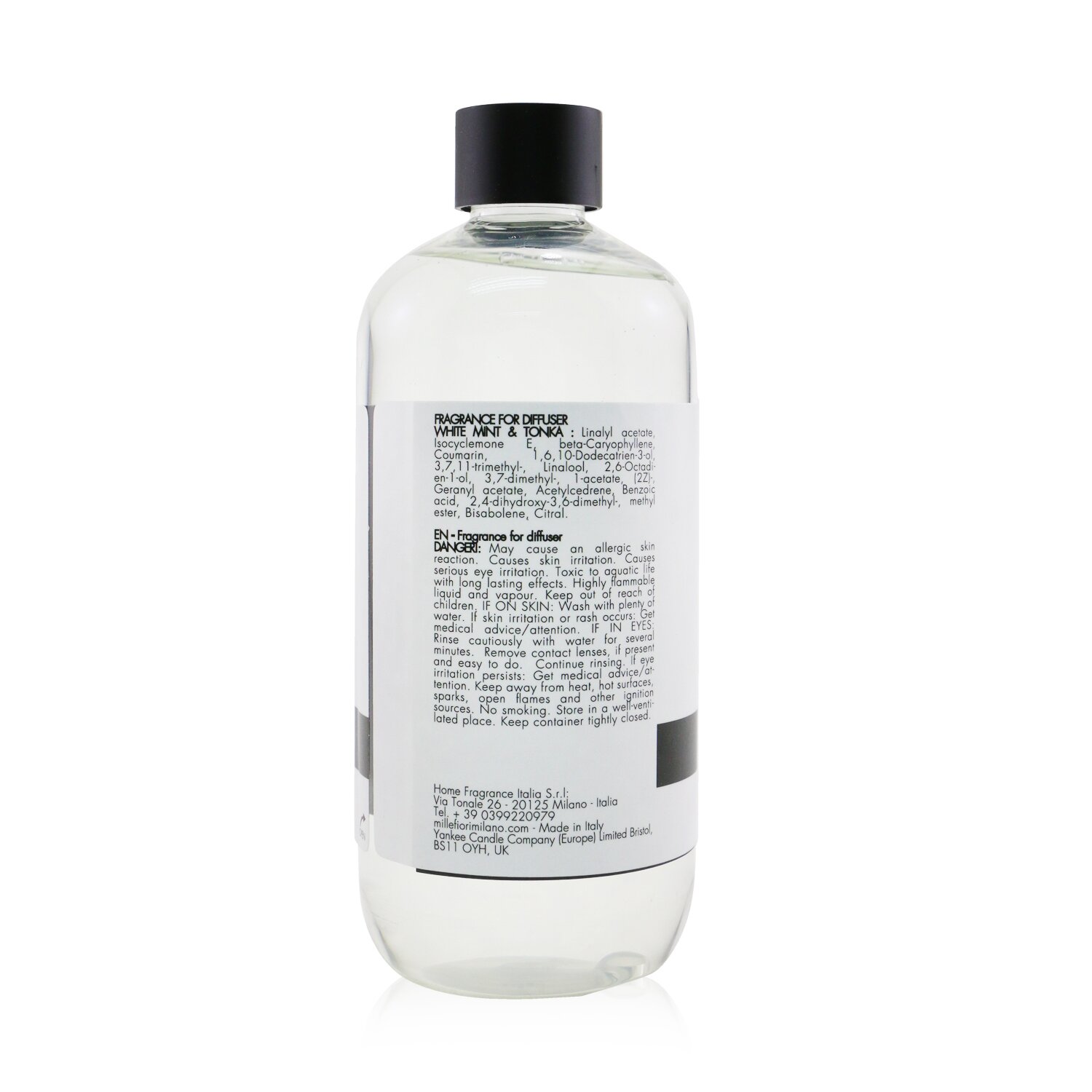 Millefiori Natural Fragrance Diffuser Refill - White Mint & Tonka 500ml/16.9oz