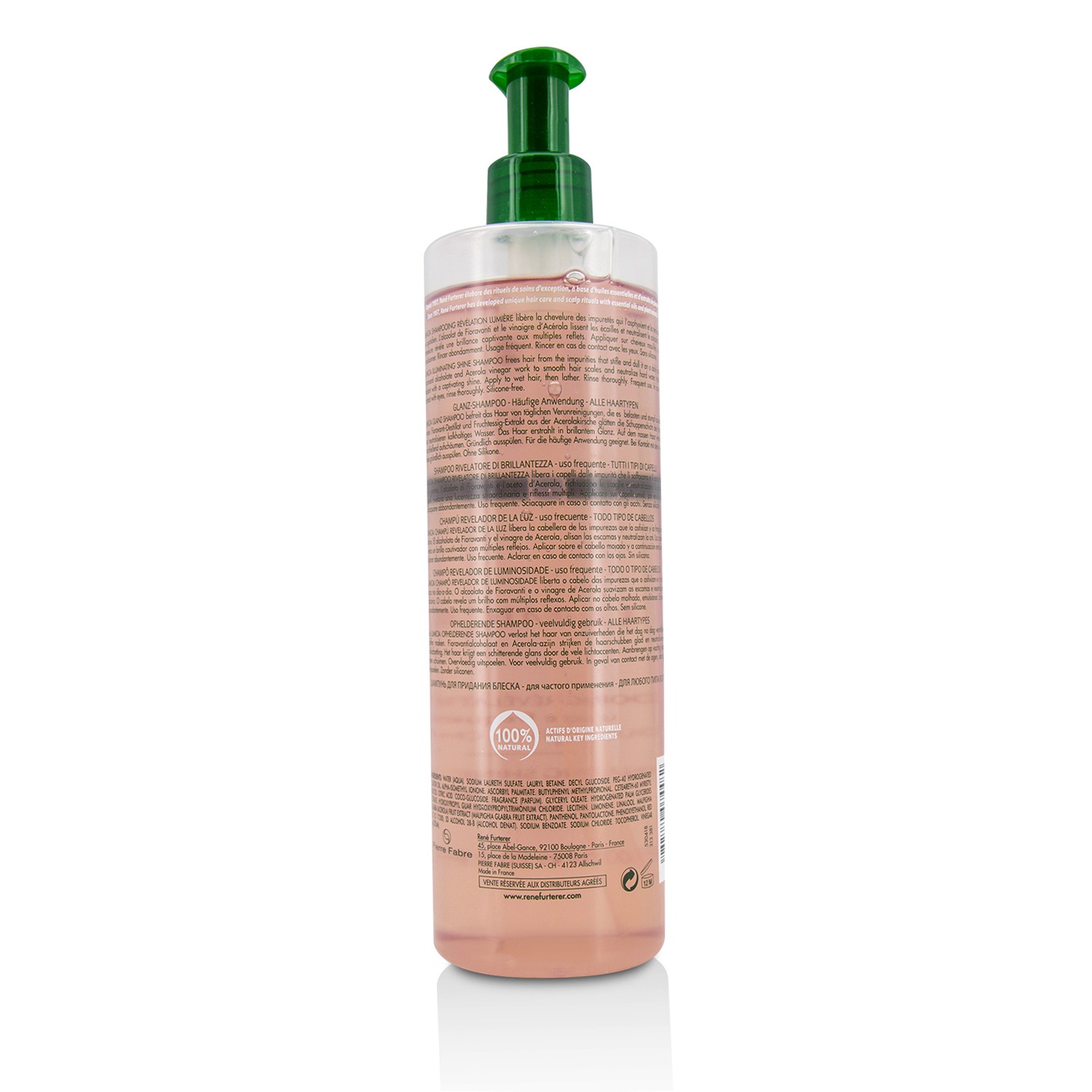 Rene Furterer Lumicia Illuminating Shine Champú - Uso Frecuente, Todo Tipo de Cabello (Producto Salón) 600ml/20.2oz