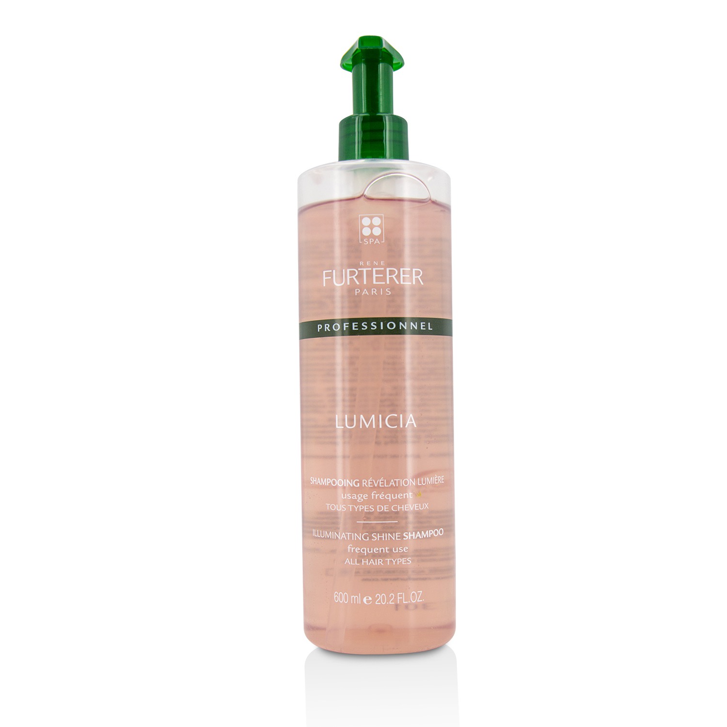 Rene Furterer Lumicia Illuminating Shine Champú - Uso Frecuente, Todo Tipo de Cabello (Producto Salón) 600ml/20.2oz
