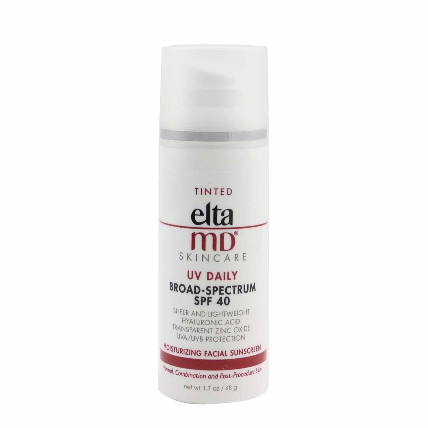 EltaMD UV Daily Moisturizing Facial Sunscreen SPF 40 - For Normal, Combination & Post-Procedure Skin - Tinted (Box Slightly Damaged) 48g/1.7oz