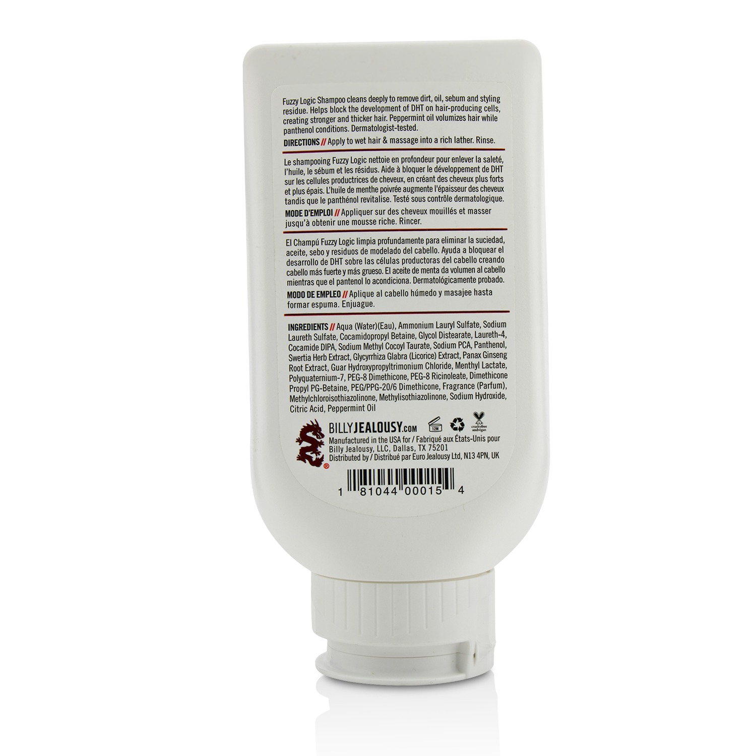 Billy Jealousy Signature Fuzzy Logic Strengthening Shampoo 236ml/8oz