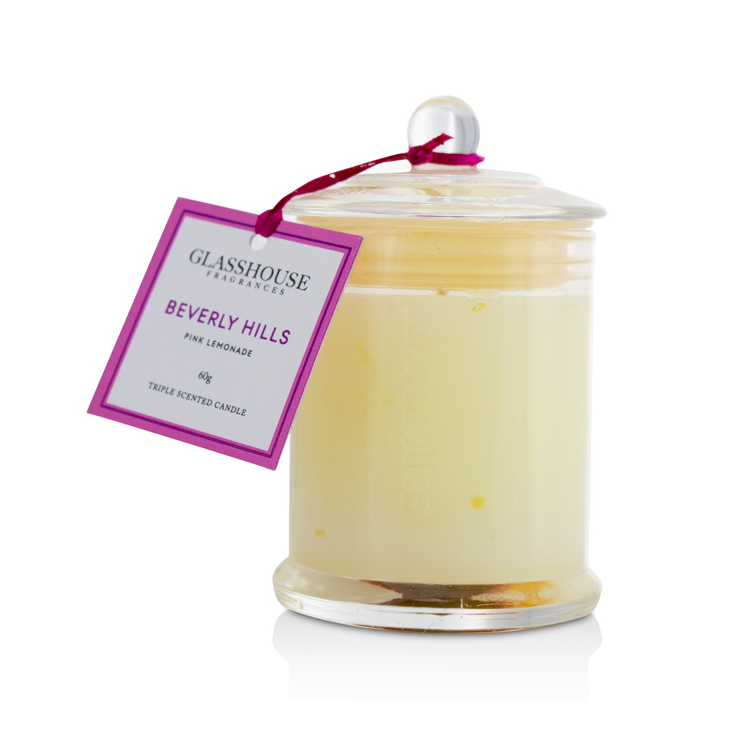 Glasshouse Triple Vela Perfumada - Beverly Hills (Pink Lemonade) 60g