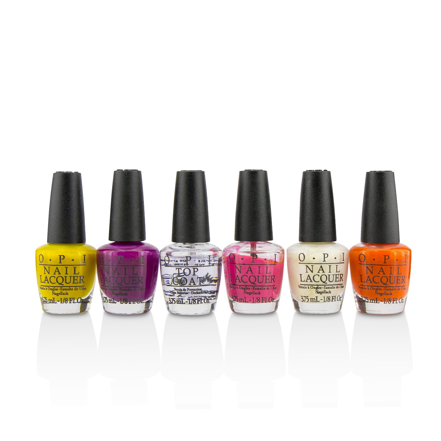 O.P.I Outrageous Neons Mini Nail Lacquer Set 6pcs