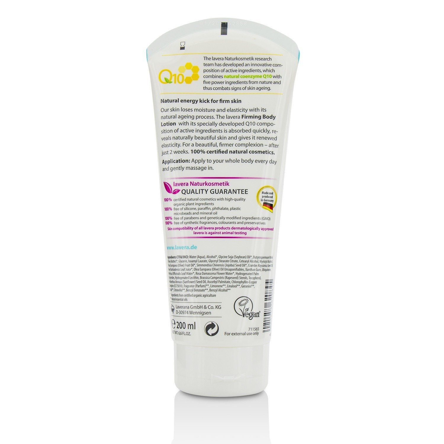 Lavera Basis Sensitiv Q10 Firming Body Lotion 200ml/6.6oz