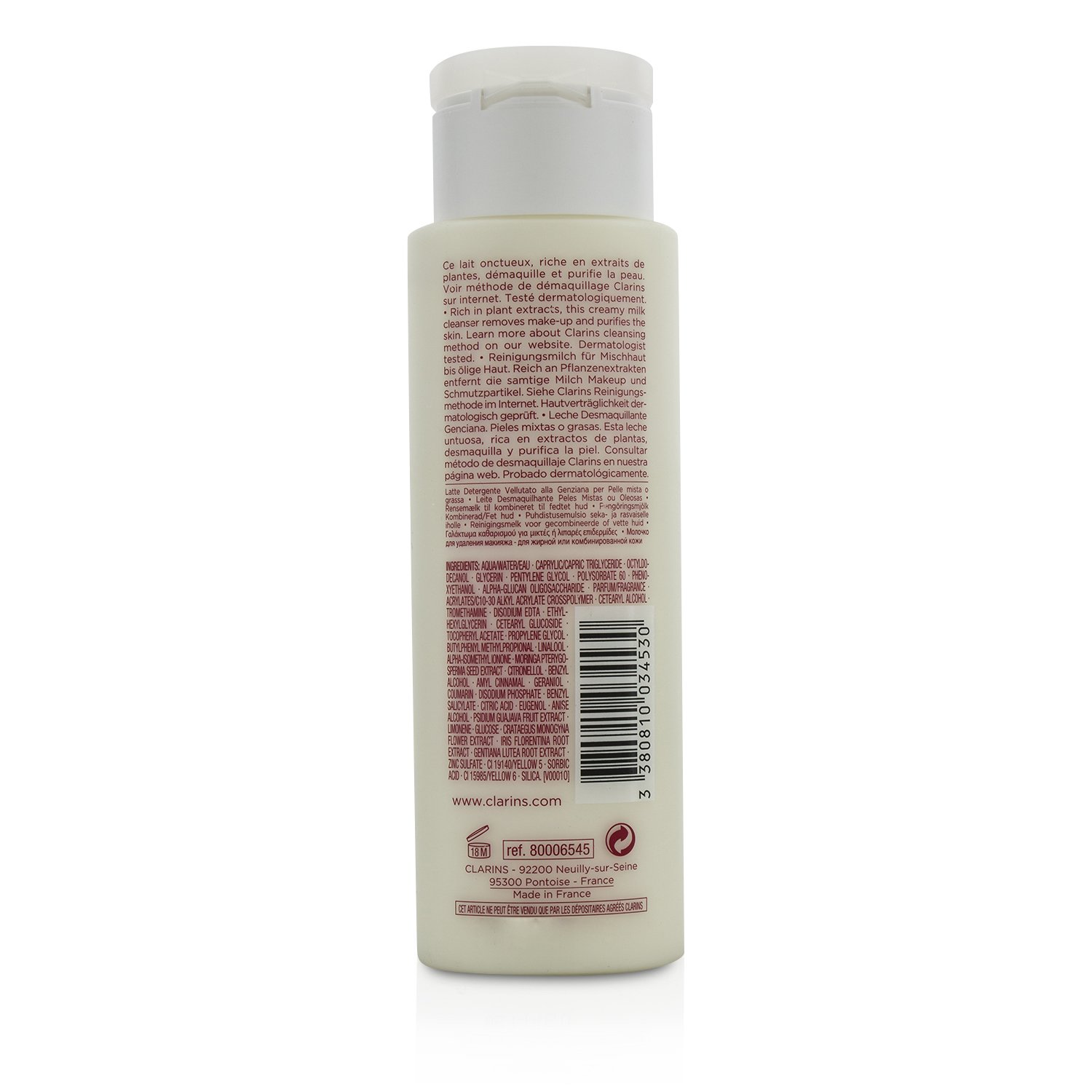 Clarins Anti-Pollution Cleansing Milk - Combination or Oily Skin 200ml/7oz