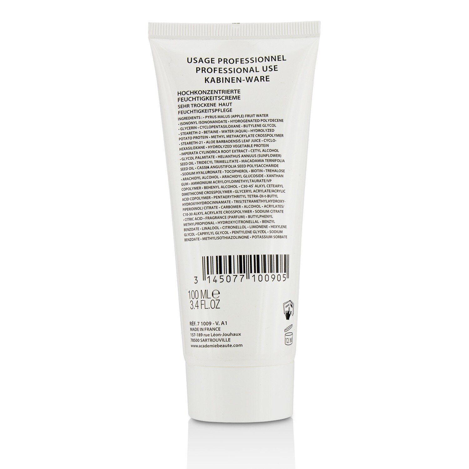 Academie 100% Hydraderm Extra Rich Cream - Salon Size 100ml/3.4oz