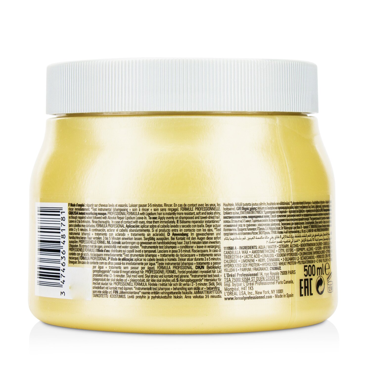 L'Oreal Professionnel Serie Expert - Absolut Repair Lipidium Instant Resurfacing Masque 500ml/16.9oz