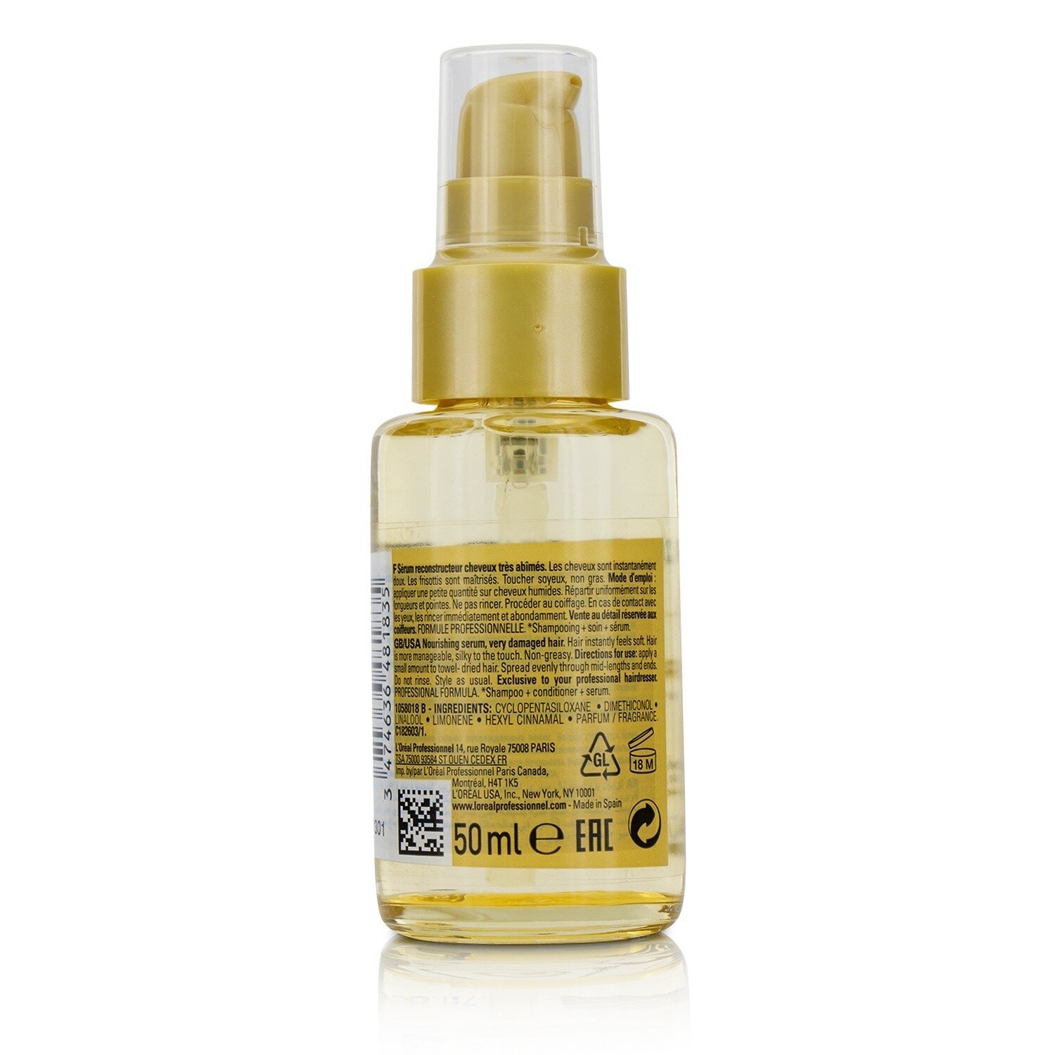 L'Oreal Professionnel Serie Expert - Absolut Repair Lipidium Nourishing Serum - Leave In 50ml/1.7oz