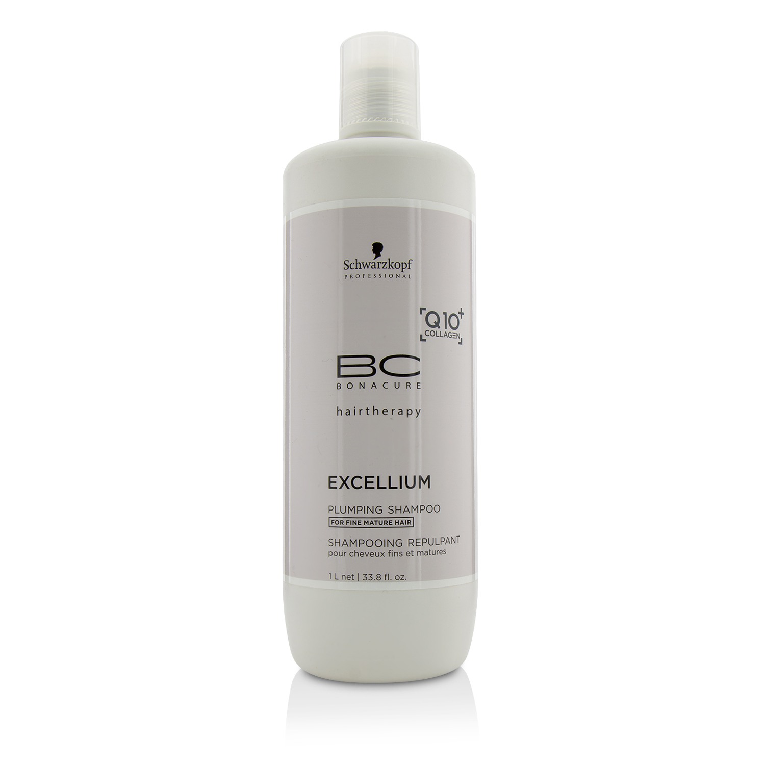 Schwarzkopf BC Excellium Q10+ Collagen Plumping Shampoo (For Fine Mature Hair) 1000ml/33.8oz