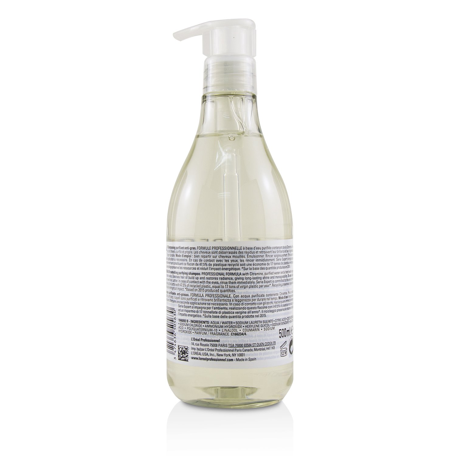 L'Oreal Szampon do włosów Professionnel Serie Expert - Pure Resource Citramine Oil Controlling Purifying Shampoo 500ml/16.9oz